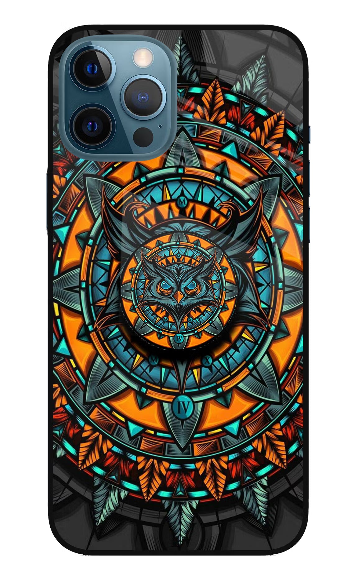 Angry Owl iPhone 12 Pro Max Glass Case - Angry Owl iPhone 12 Pro Max Glass Case Angry Owl iPhone 12 Pro Max Glass Case