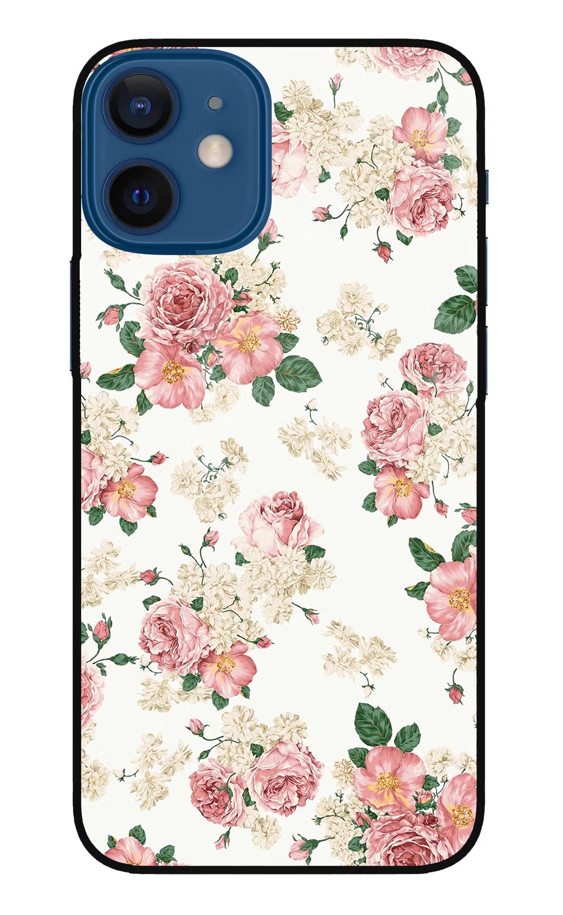 Flowers iPhone 12 Mini Glass Case - Flowers iPhone 12 Mini Glass Case Flowers iPhone 12 Mini Glass Case