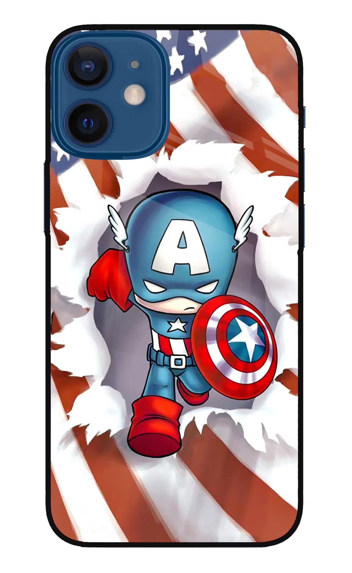 Captain America iPhone 12 Mini Glass Case - Captain America iPhone 12 Mini Glass Case Captain America iPhone 12 Mini Glass Case