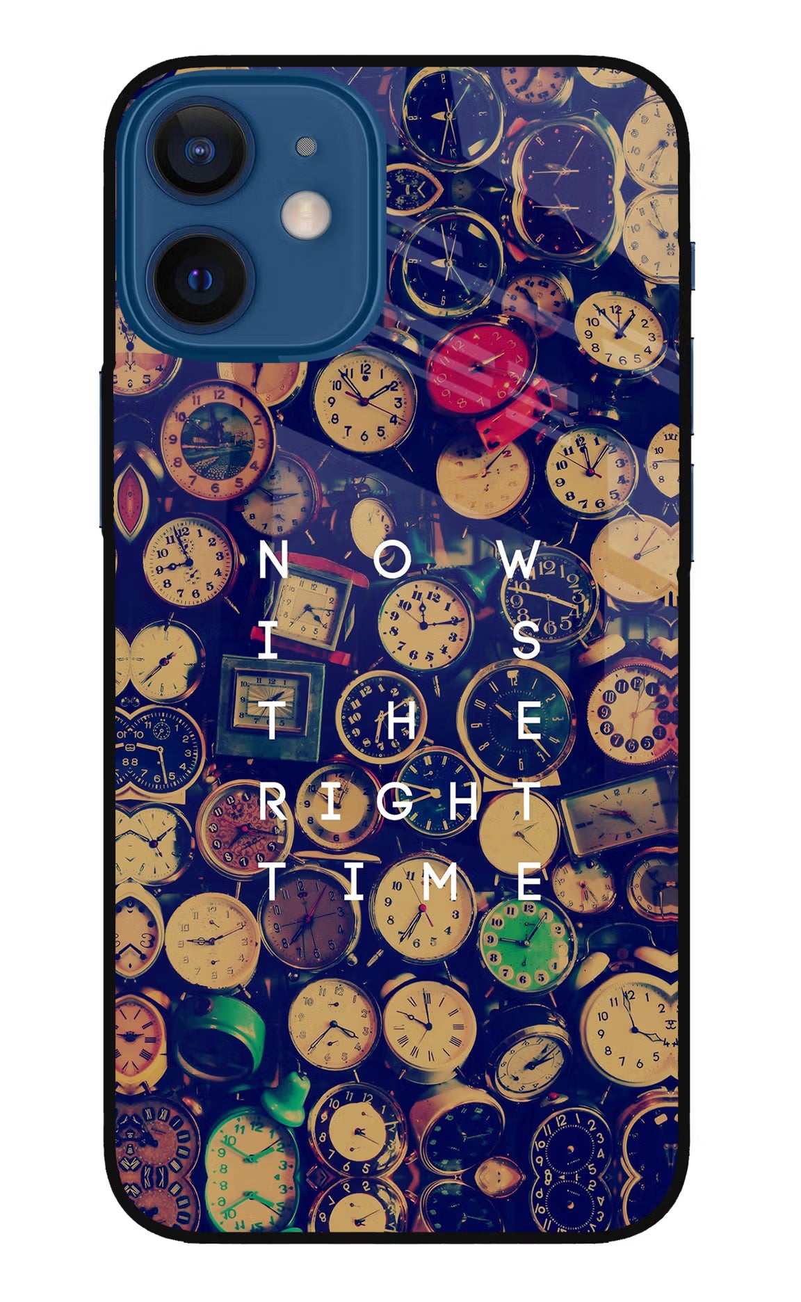 Now is the Right Time Quote iPhone 12 Mini Glass Case - Now is the Right Time Quote iPhone 12 Mini Glass Case Now is the Right Time Quote iPhone 12 Mini Glass Case