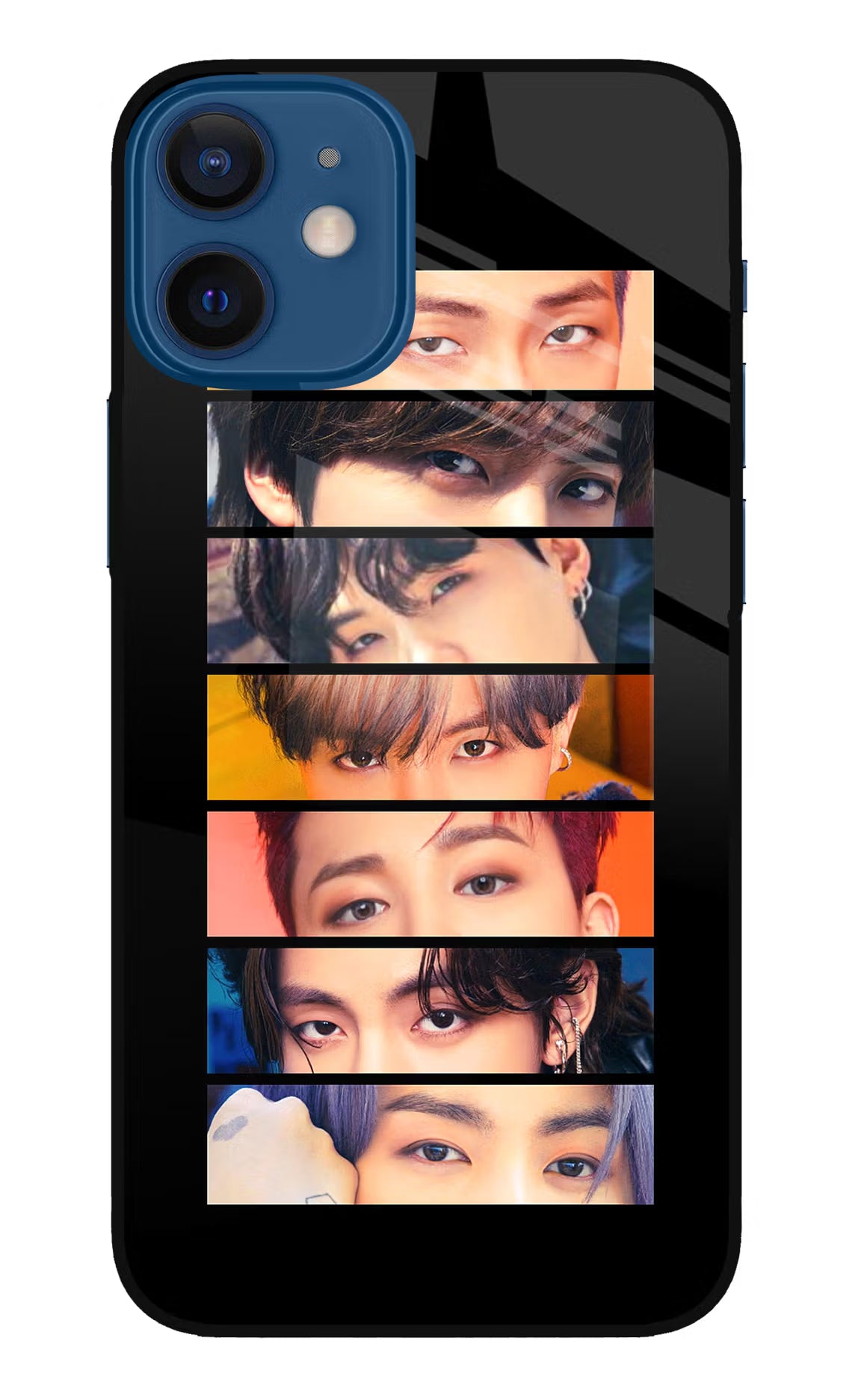 BTS Eyes iPhone 12 Mini Glass Case - BTS Eyes iPhone 12 Mini Glass Case BTS Eyes iPhone 12 Mini Glass Case