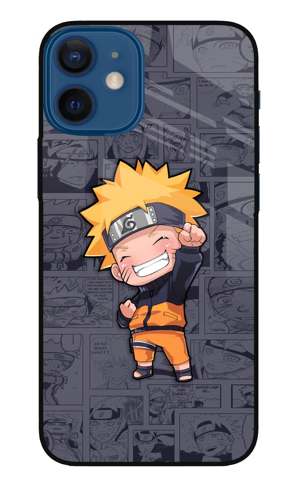 Chota Naruto iPhone 12 Mini Glass Case - Chota Naruto iPhone 12 Mini Glass Case Chota Naruto iPhone 12 Mini Glass Case
