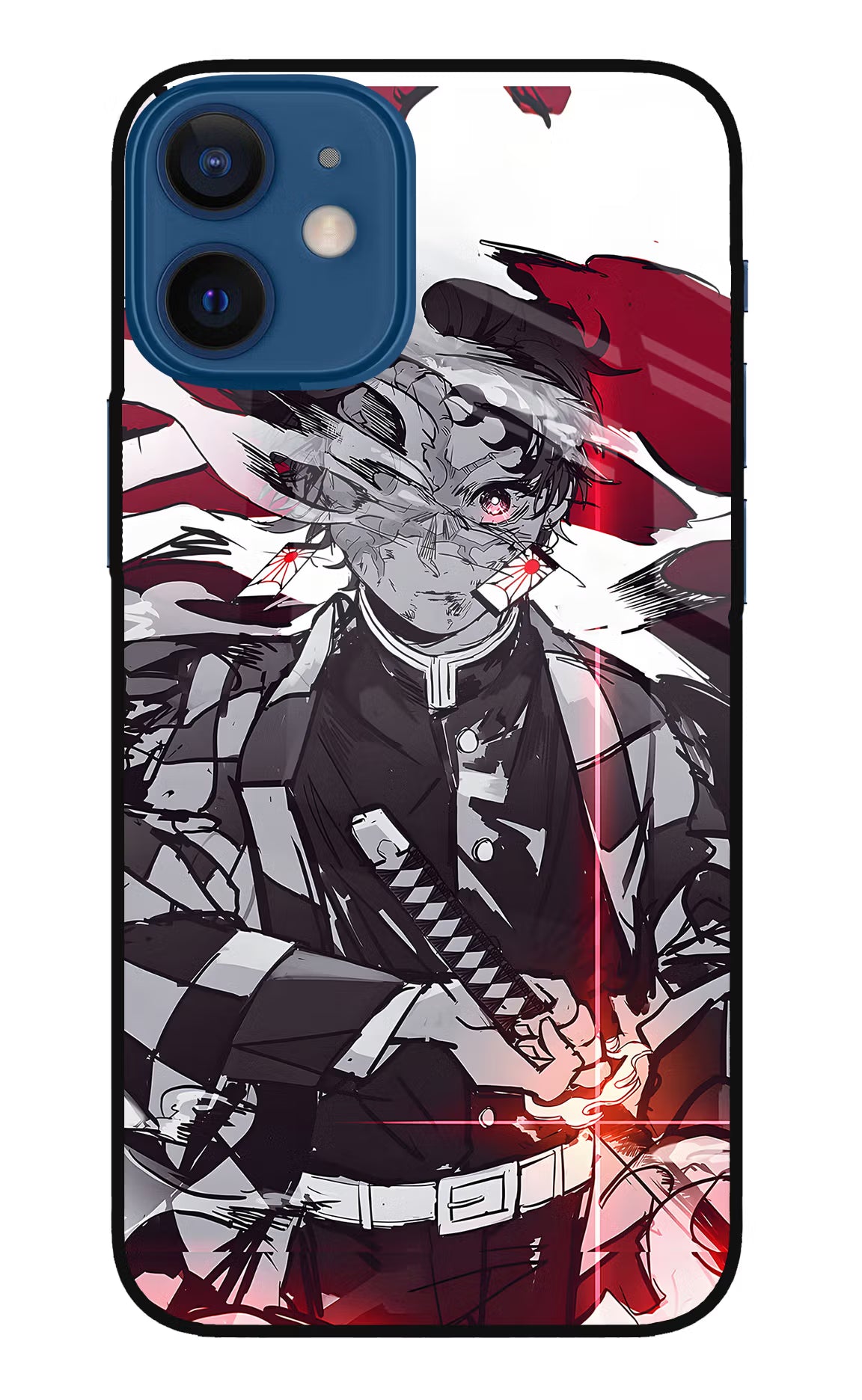 Demon Slayer iPhone 12 Mini Glass Case - Demon Slayer iPhone 12 Mini Glass Case Demon Slayer iPhone 12 Mini Glass Case