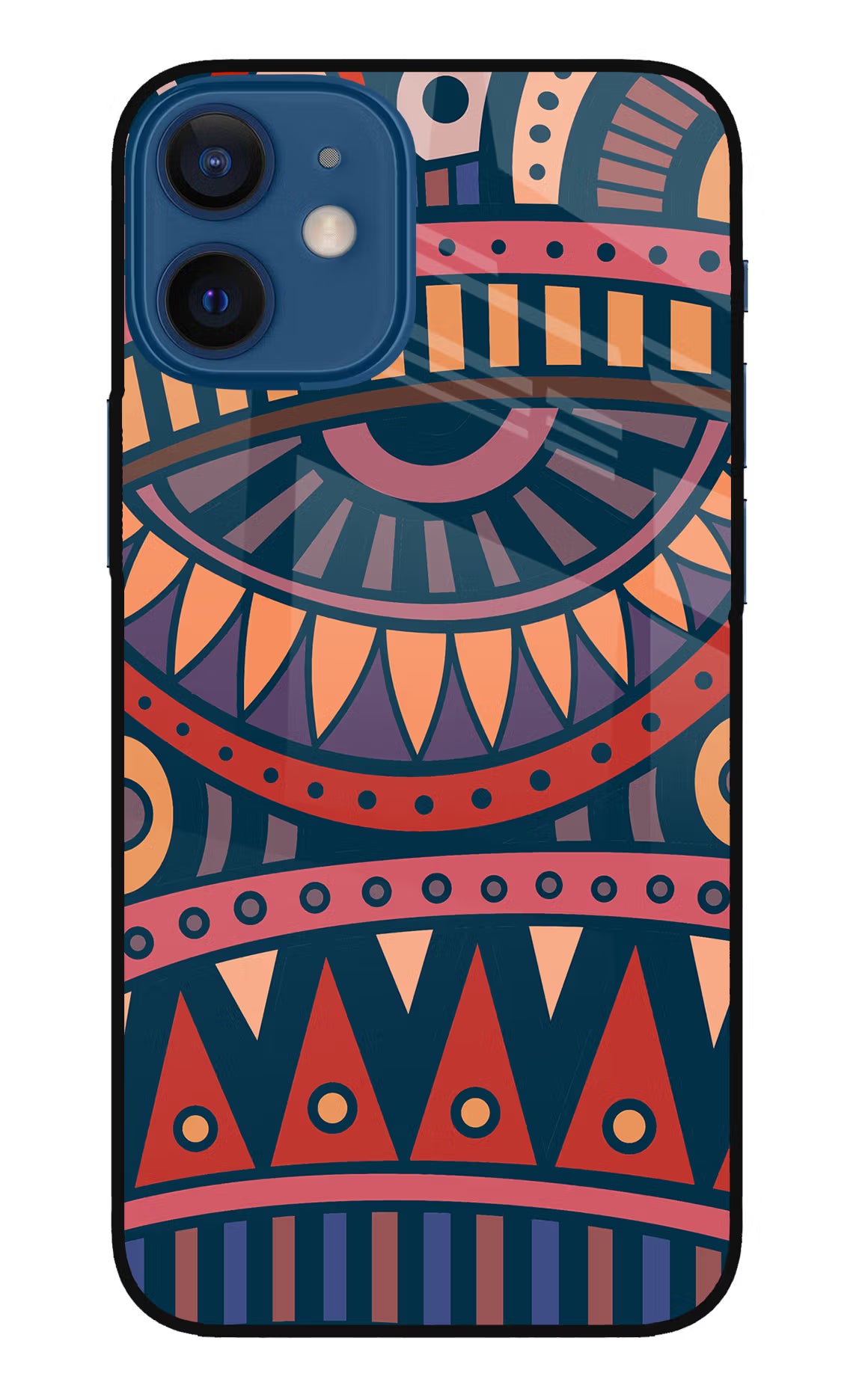 African Culture Design iPhone 12 Mini Glass Case - African Culture Design iPhone 12 Mini Glass Case African Culture Design iPhone 12 Mini Glass Case
