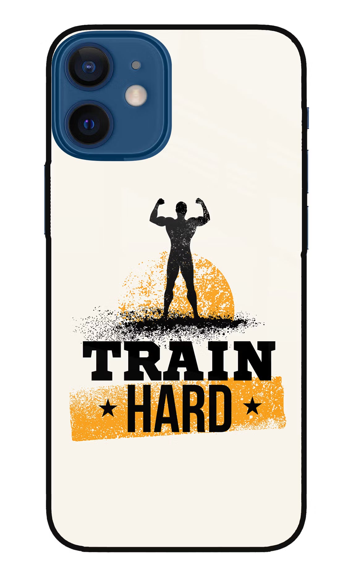 Train Hard iPhone 12 Mini Glass Case - Train Hard iPhone 12 Mini Glass Case Train Hard iPhone 12 Mini Glass Case