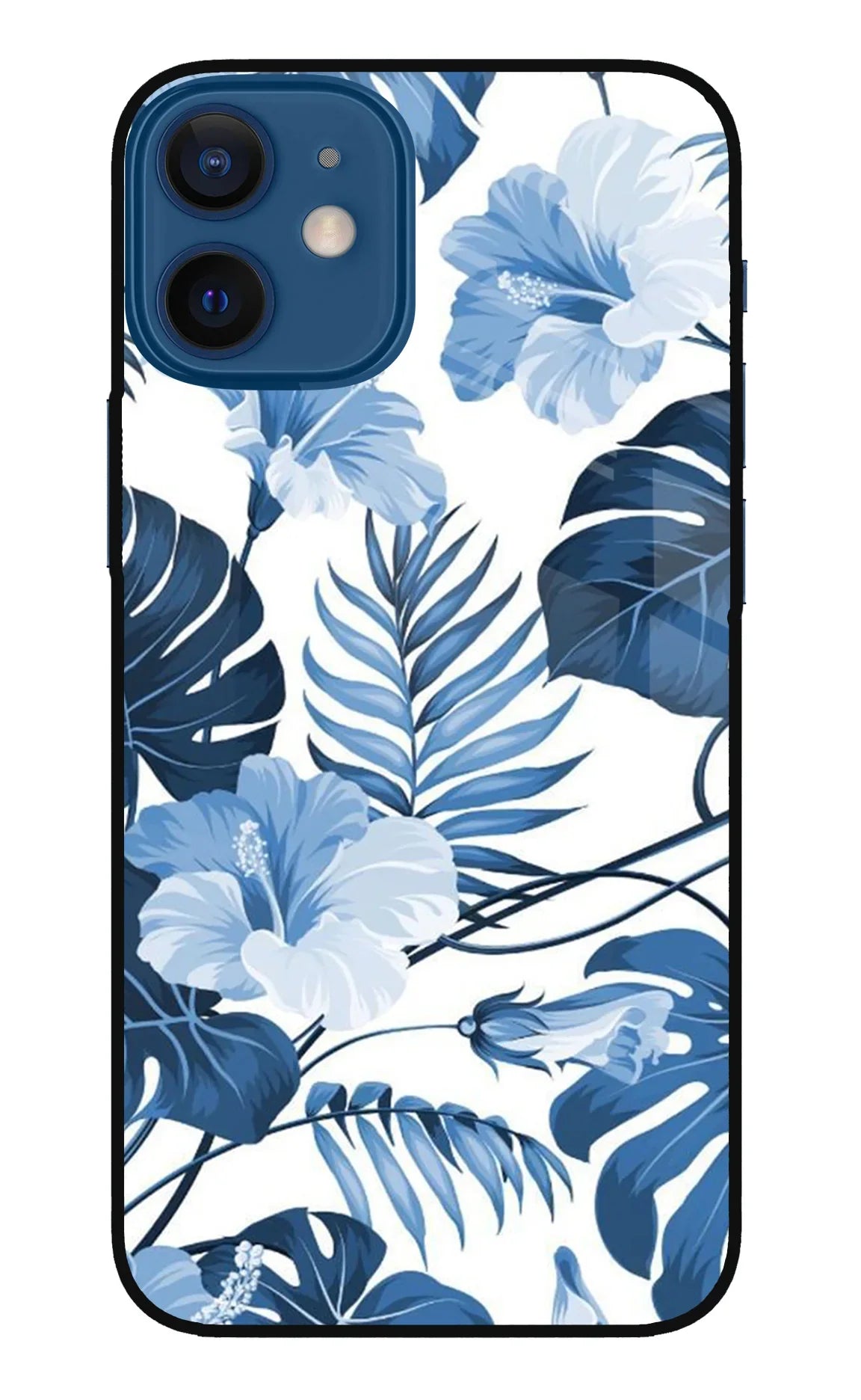 Fabric Art iPhone 12 Mini Glass Case - Fabric Art iPhone 12 Mini Glass Case Fabric Art iPhone 12 Mini Glass Case