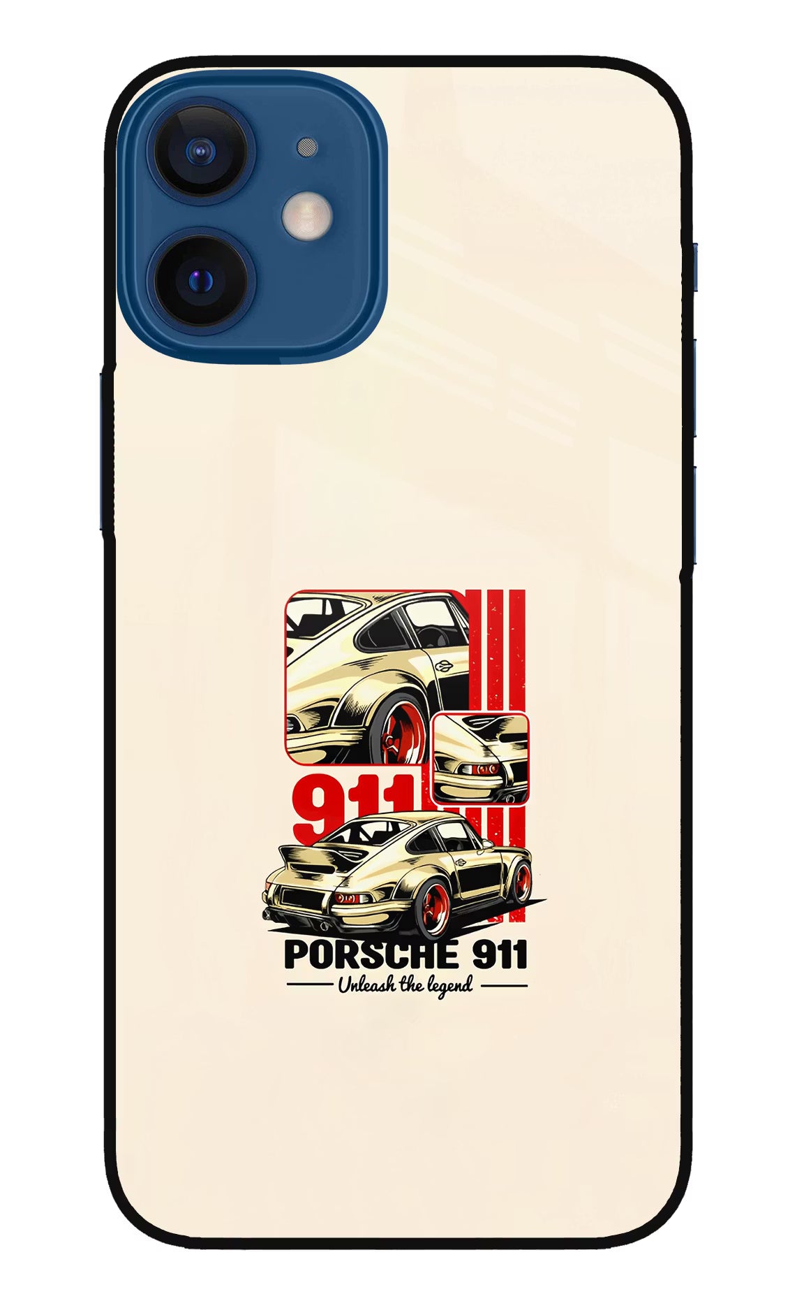 Classic Porsche 911 iPhone 12 Mini Glass Case - Classic Porsche 911 iPhone 12 Mini Glass Case Classic Porsche 911 iPhone 12 Mini Glass Case