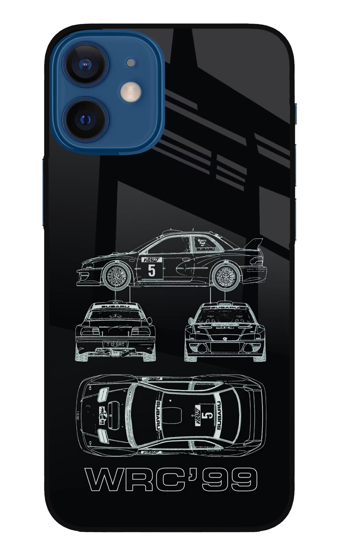 WRC'99 iPhone 12 Mini Glass Case - WRC'99 iPhone 12 Mini Glass Case WRC'99 iPhone 12 Mini Glass Case