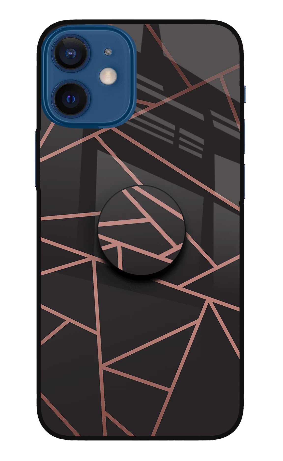 Geometric Pattern iPhone 12 Mini Glass Case - Geometric Pattern iPhone 12 Mini Glass Case Geometric Pattern iPhone 12 Mini Glass Case