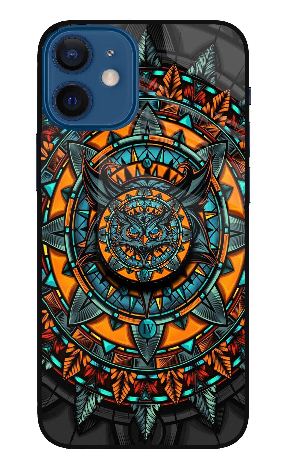 Angry Owl iPhone 12 Mini Glass Case - Angry Owl iPhone 12 Mini Glass Case Angry Owl iPhone 12 Mini Glass Case