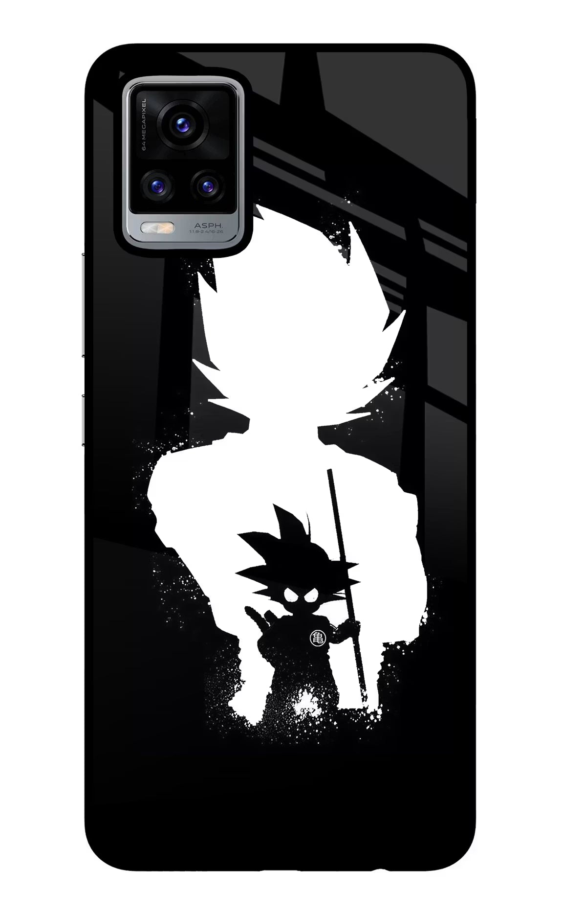 Goku Shadow Vivo V20 Glass Case - Goku Shadow Vivo V20 Glass Case Goku Shadow Vivo V20 Glass Case