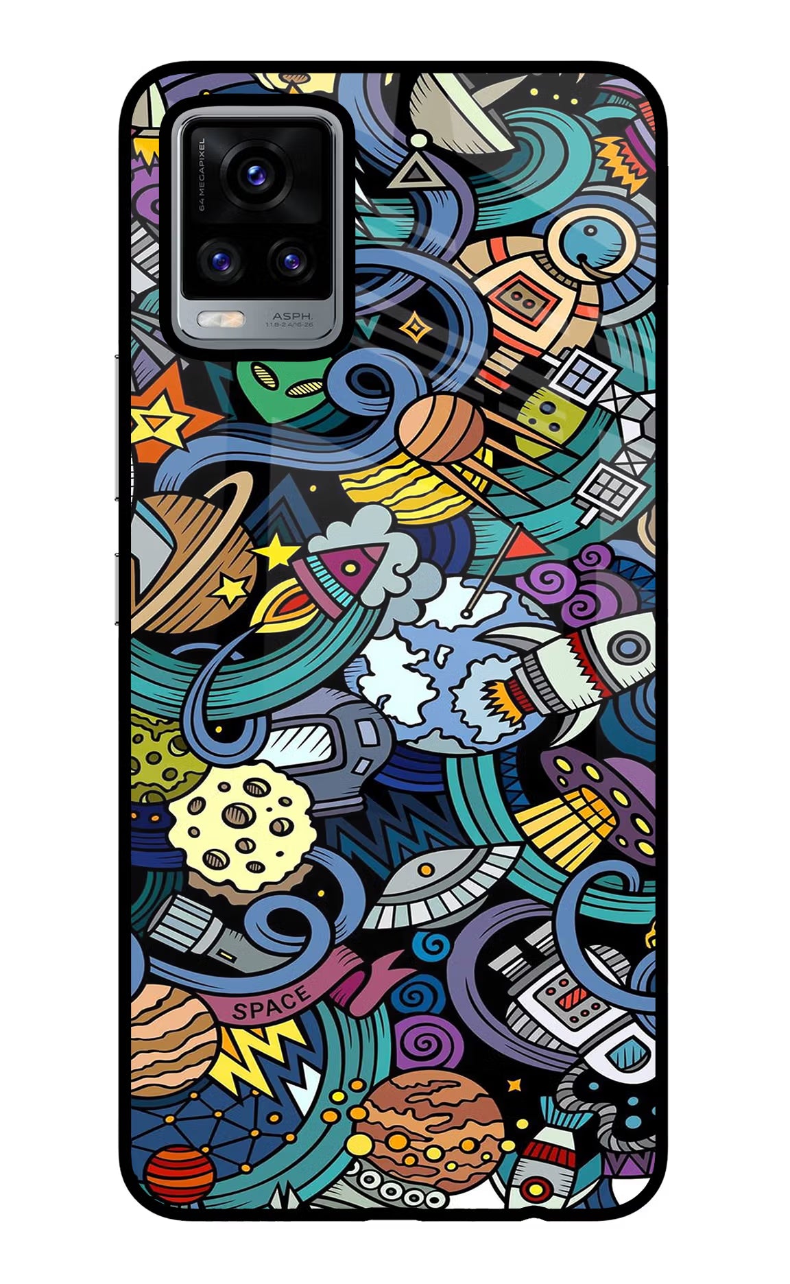 Space Abstract Vivo V20 Glass Case - Space Abstract Vivo V20 Glass Case Space Abstract Vivo V20 Glass Case