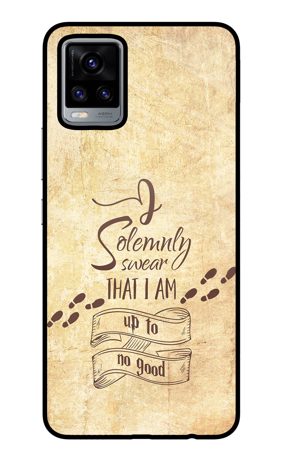 I Solemnly swear that i up to no good Vivo V20 Glass Case - I Solemnly swear that i up to no good Vivo V20 Glass Case I Solemnly swear that i up to no good Vivo V20 Glass Case