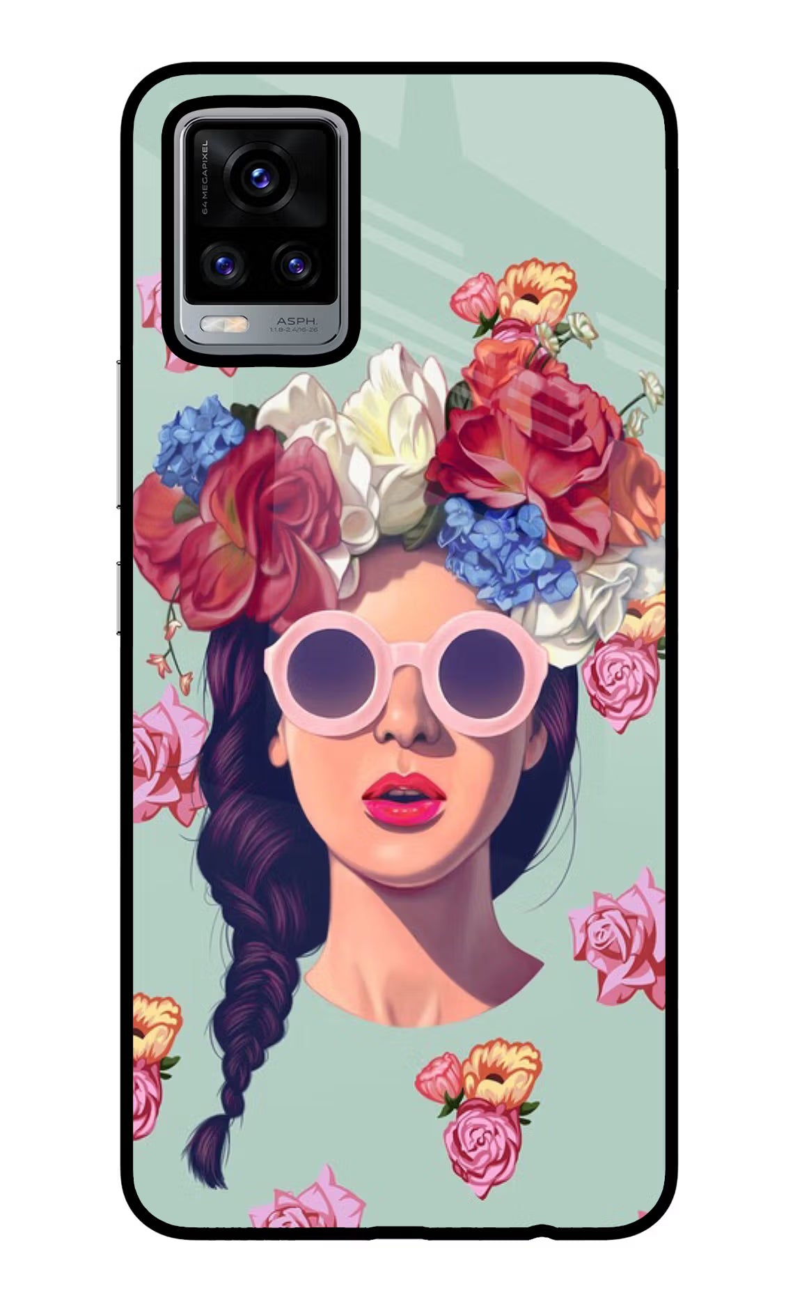 Pretty Girl Vivo V20 Glass Case - Pretty Girl Vivo V20 Glass Case Pretty Girl Vivo V20 Glass Case