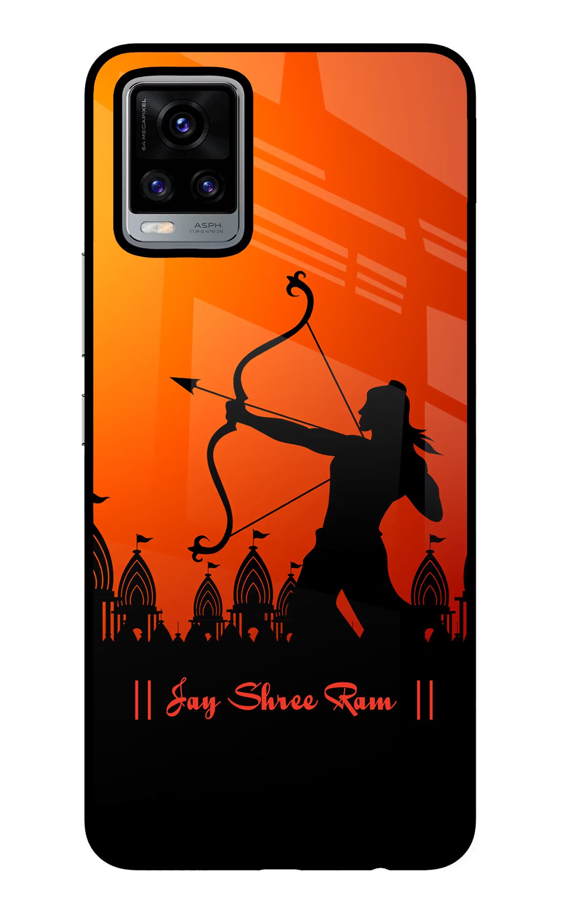 Lord Ram - 4 Vivo V20 Glass Case - Lord Ram - 4 Vivo V20 Glass Case Lord Ram - 4 Vivo V20 Glass Case