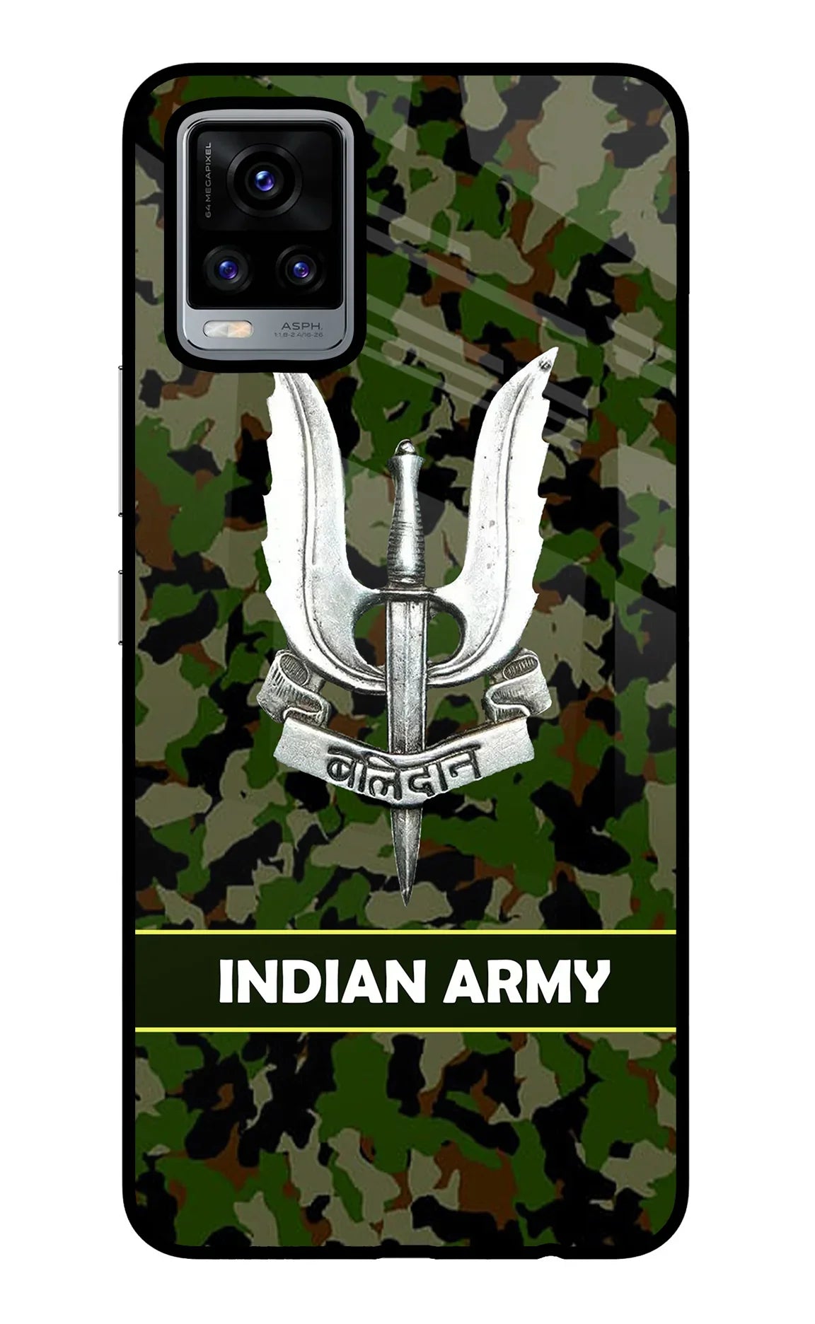 Balidan Indian Logo Vivo V20 Glass Case - Balidan Indian Logo Vivo V20 Glass Case Balidan Indian Logo Vivo V20 Glass Case