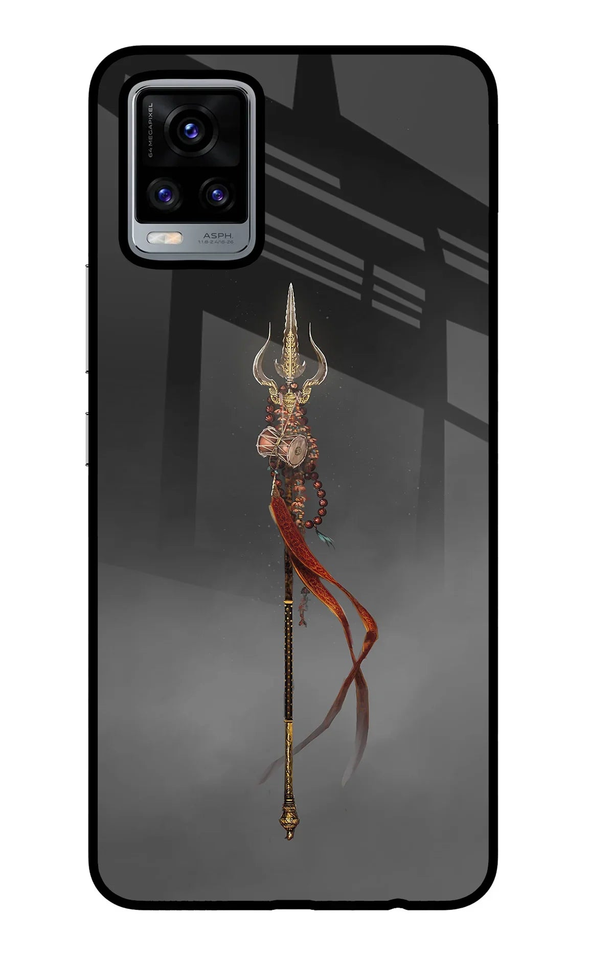 Shiv Trishul Vivo V20 Glass Case - Shiv Trishul Vivo V20 Glass Case Shiv Trishul Vivo V20 Glass Case