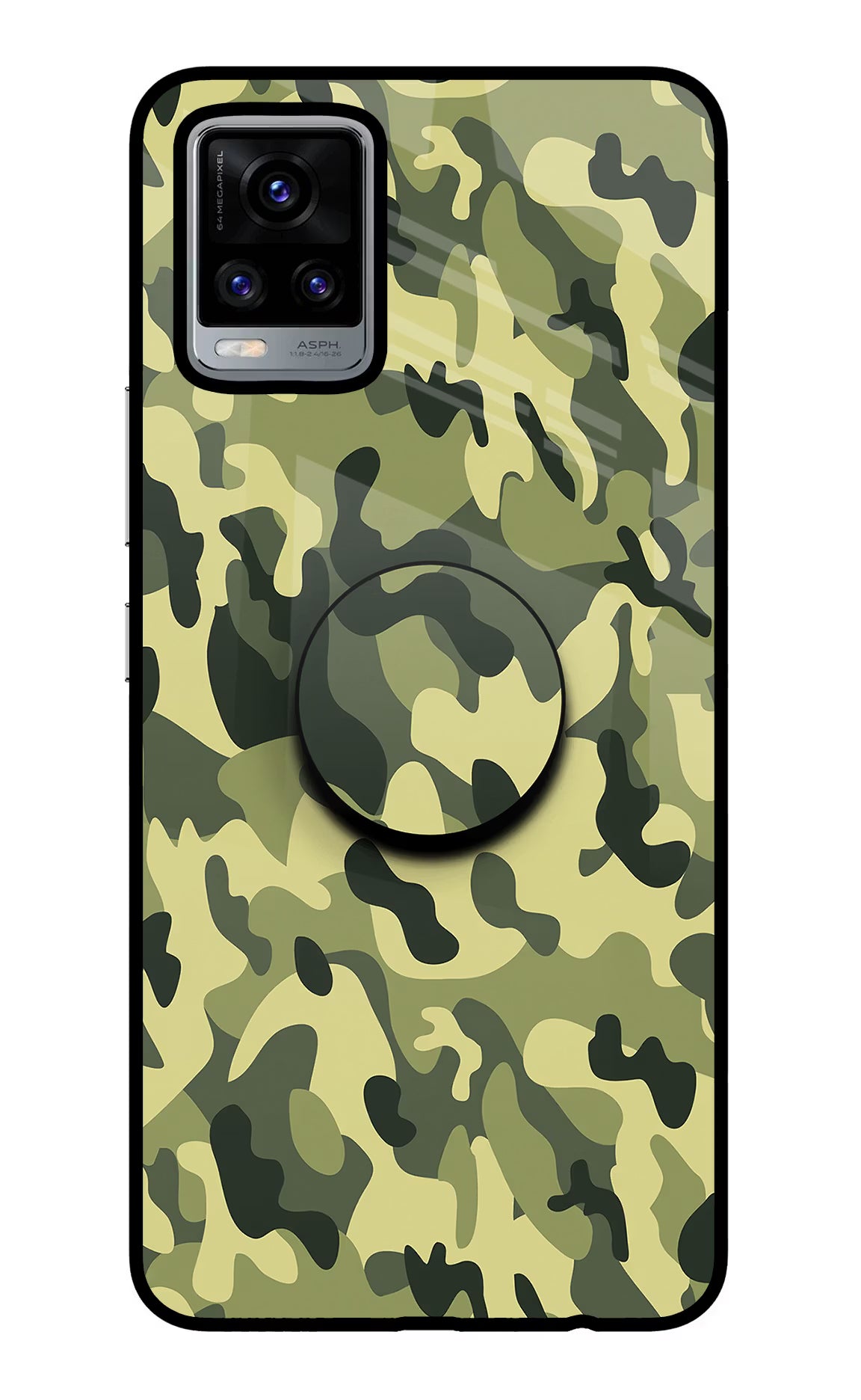 Camouflage Vivo V20 Glass Case - Camouflage Vivo V20 Glass Case Camouflage Vivo V20 Glass Case