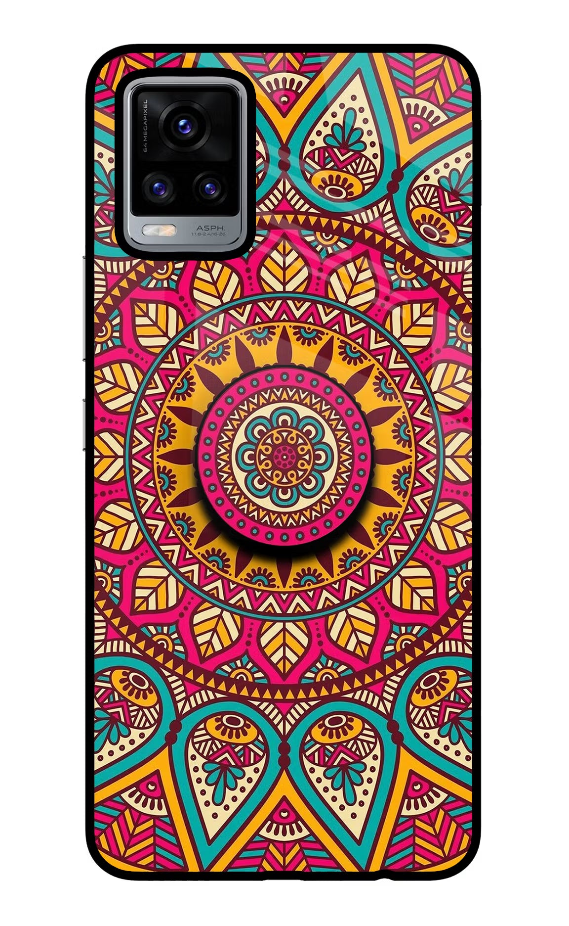 Mandala Vivo V20 Glass Case - Mandala Vivo V20 Glass Case Mandala Vivo V20 Glass Case