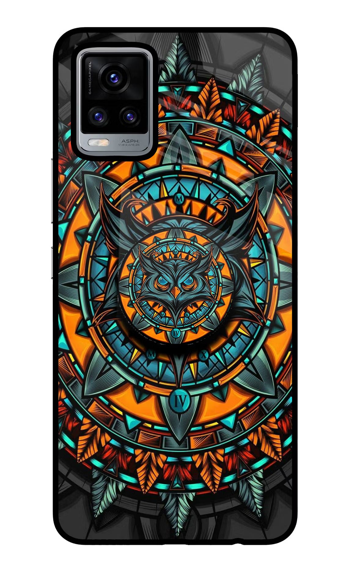 Angry Owl Vivo V20 Glass Case - Angry Owl Vivo V20 Glass Case Angry Owl Vivo V20 Glass Case
