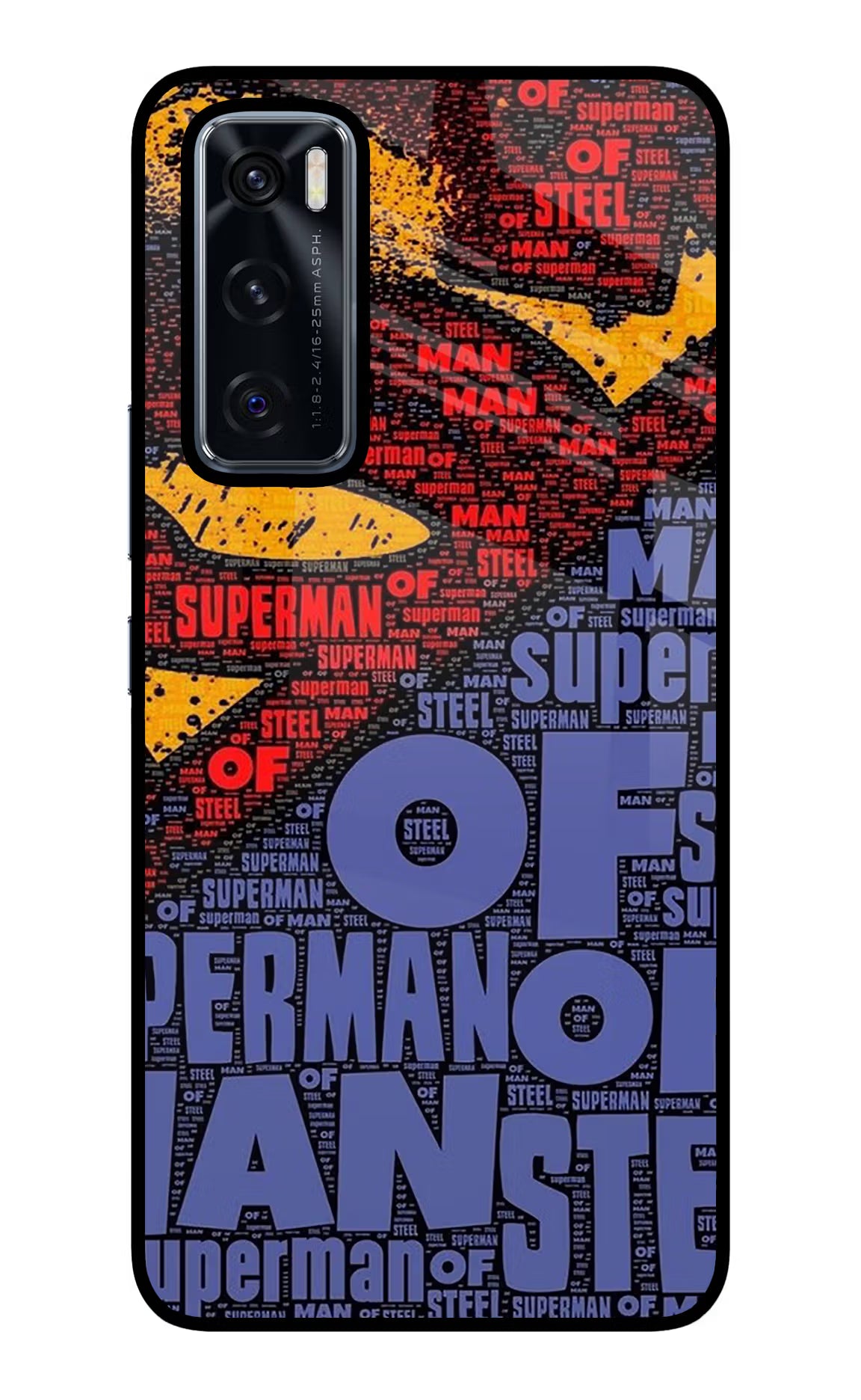 Superman Vivo V20 SE Back Cover - Superman Vivo V20 SE Glass Case Back Cover by Casekaro Superman Vivo V20 SE Glass Case Back Cover by Casekaro