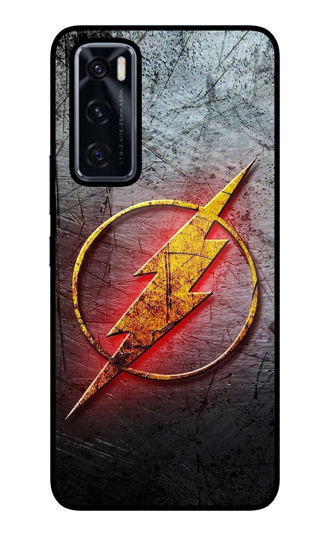 Flash Vivo V20 SE Back Cover - Flash Vivo V20 SE Glass Case Back Cover by Casekaro Flash Vivo V20 SE Glass Case Back Cover by Casekaro