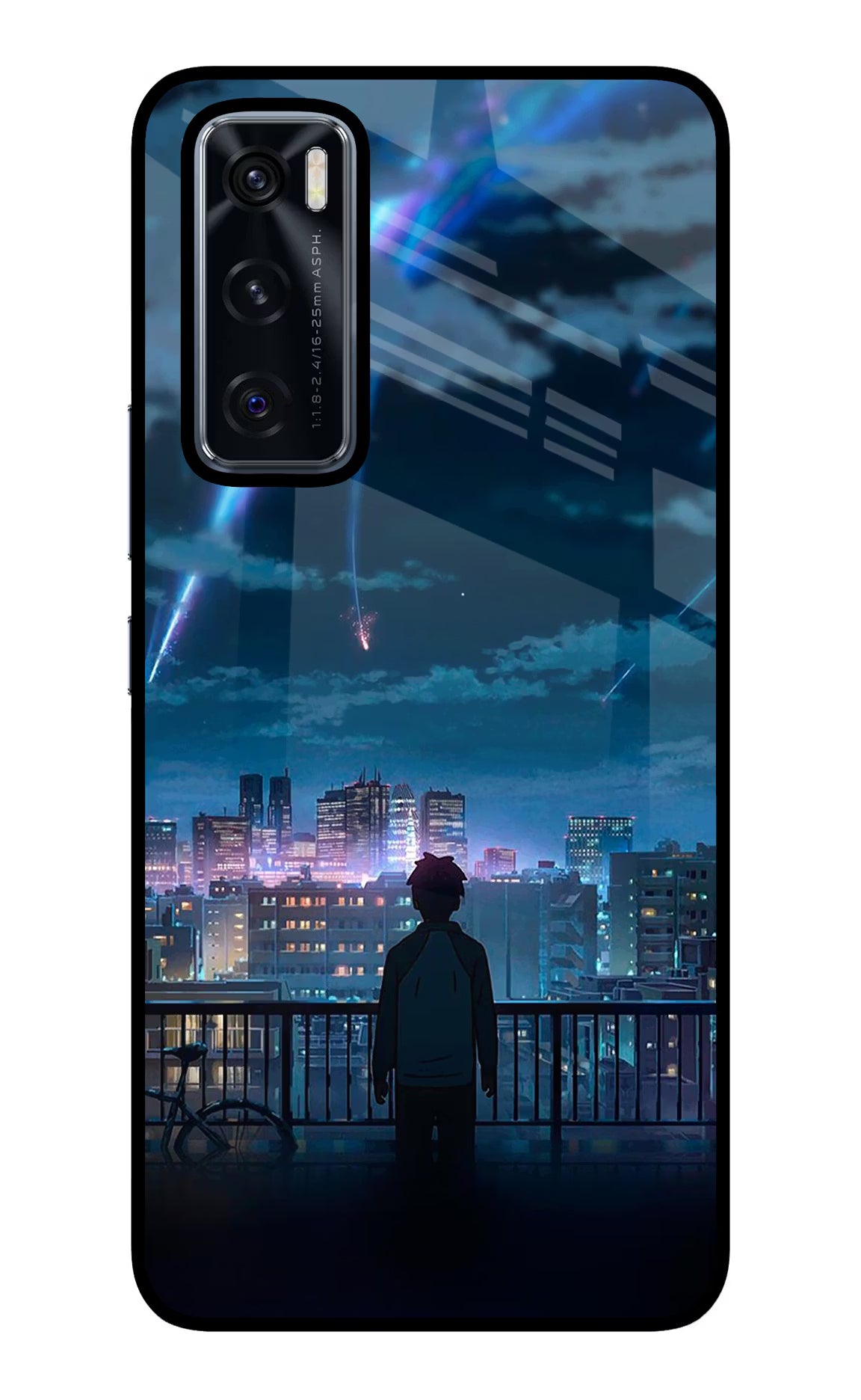 Anime Vivo V20 SE Back Cover - Anime Vivo V20 SE Glass Case Back Cover by Casekaro Anime Vivo V20 SE Glass Case Back Cover by Casekaro