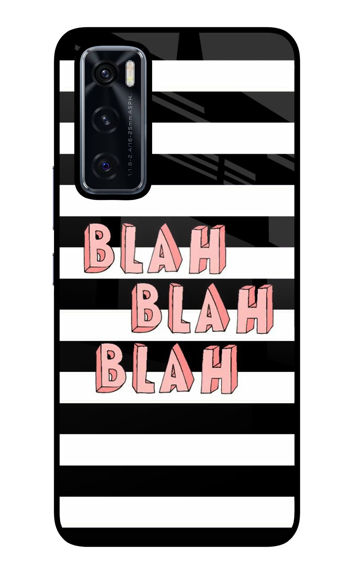 Blah Blah Blah Vivo V20 SE Glass Case - Blah Blah Blah Vivo V20 SE Glass Case Blah Blah Blah Vivo V20 SE Glass Case