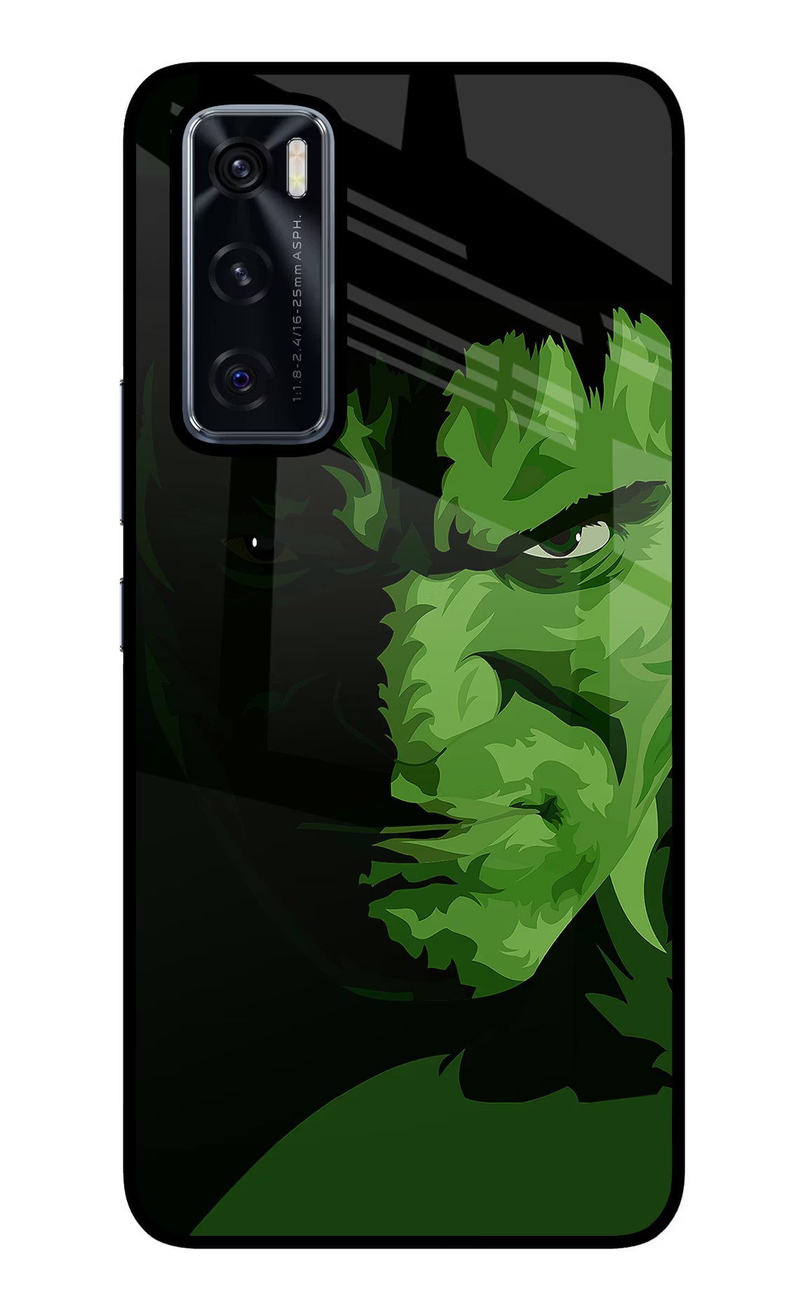 HULK Vivo V20 SE Back Cover - HULK Vivo V20 SE Glass Case Back Cover by Casekaro HULK Vivo V20 SE Glass Case Back Cover by Casekaro
