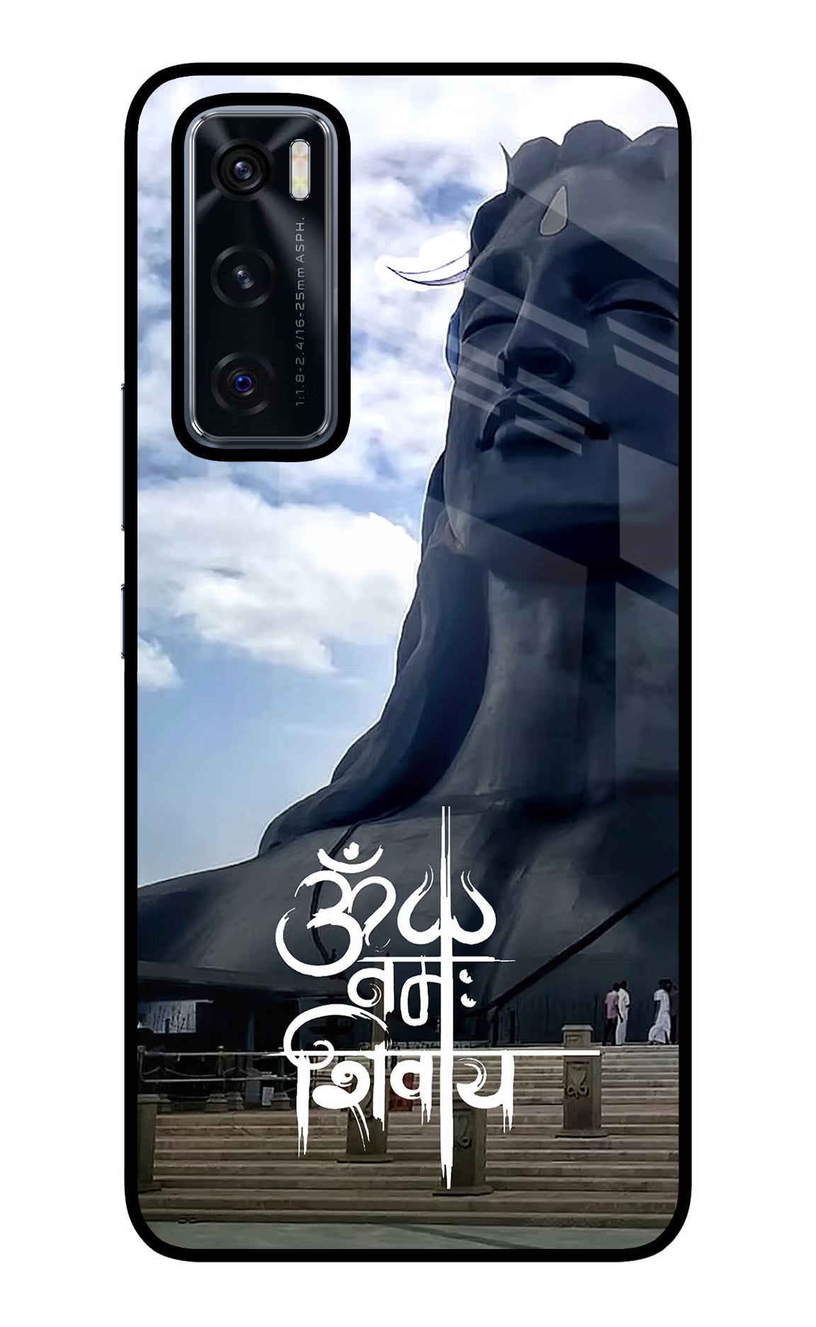 Om Namah Shivay Vivo V20 SE Back Cover - Om Namah Shivay Vivo V20 SE Glass Case Back Cover by Casekaro Om Namah Shivay Vivo V20 SE Glass Case Back Cover by Casekaro