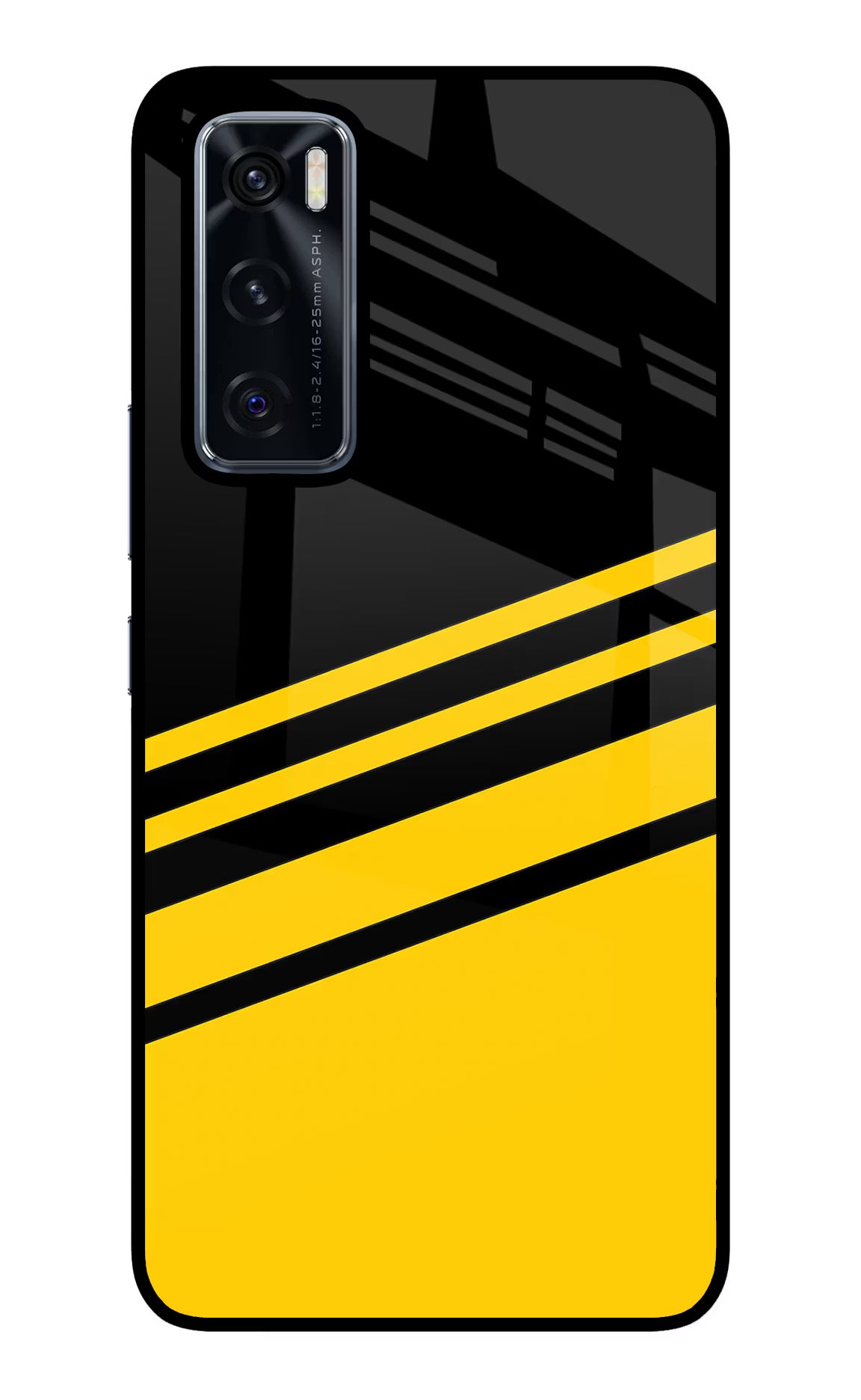 Yellow Shades Vivo V20 SE Back Cover - Yellow Shades Vivo V20 SE Glass Case Back Cover by Casekaro Yellow Shades Vivo V20 SE Glass Case Back Cover by Casekaro