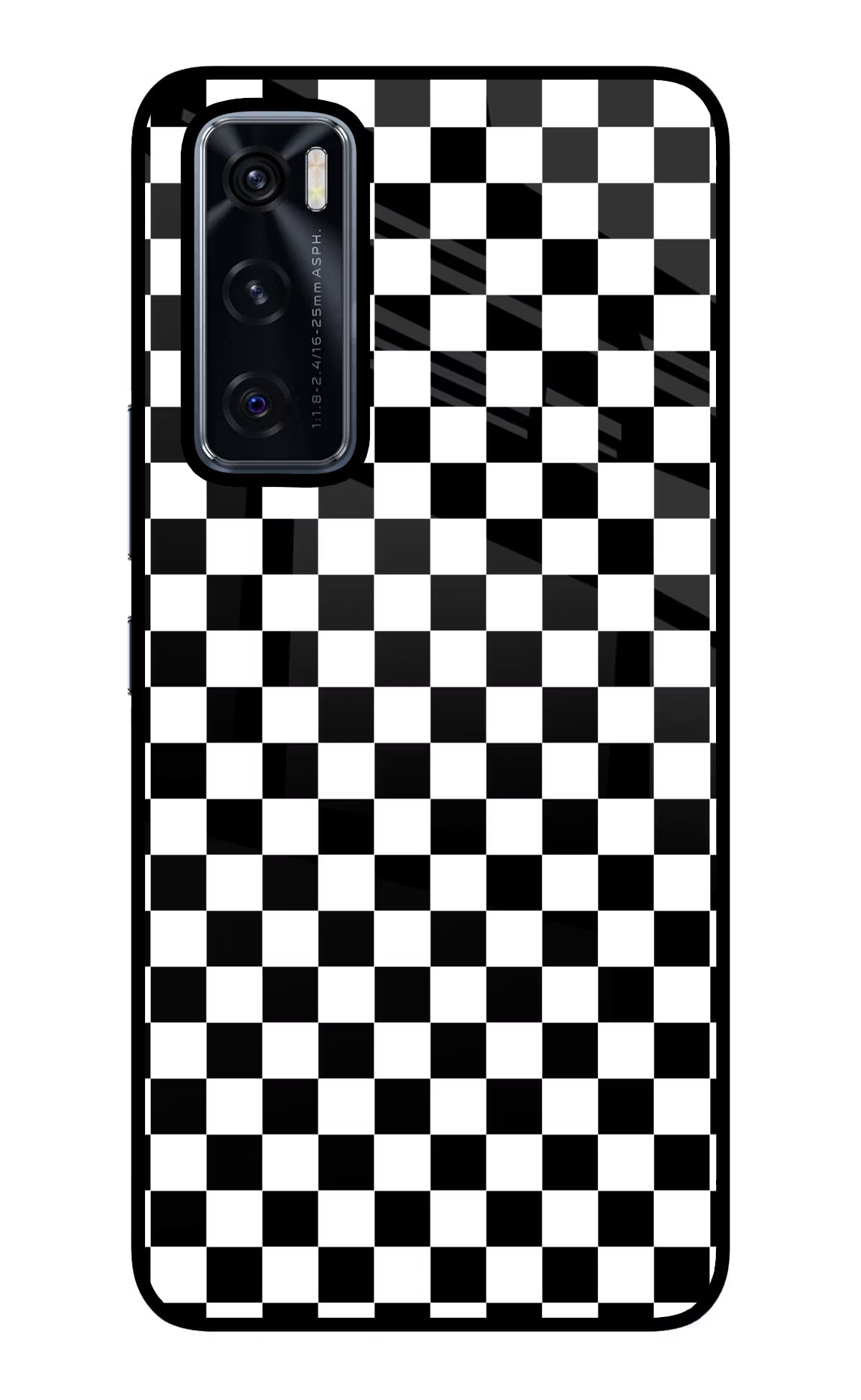 Chess Board Vivo V20 SE Back Cover - Chess Board Vivo V20 SE Glass Case Back Cover by Casekaro Chess Board Vivo V20 SE Glass Case Back Cover by Casekaro