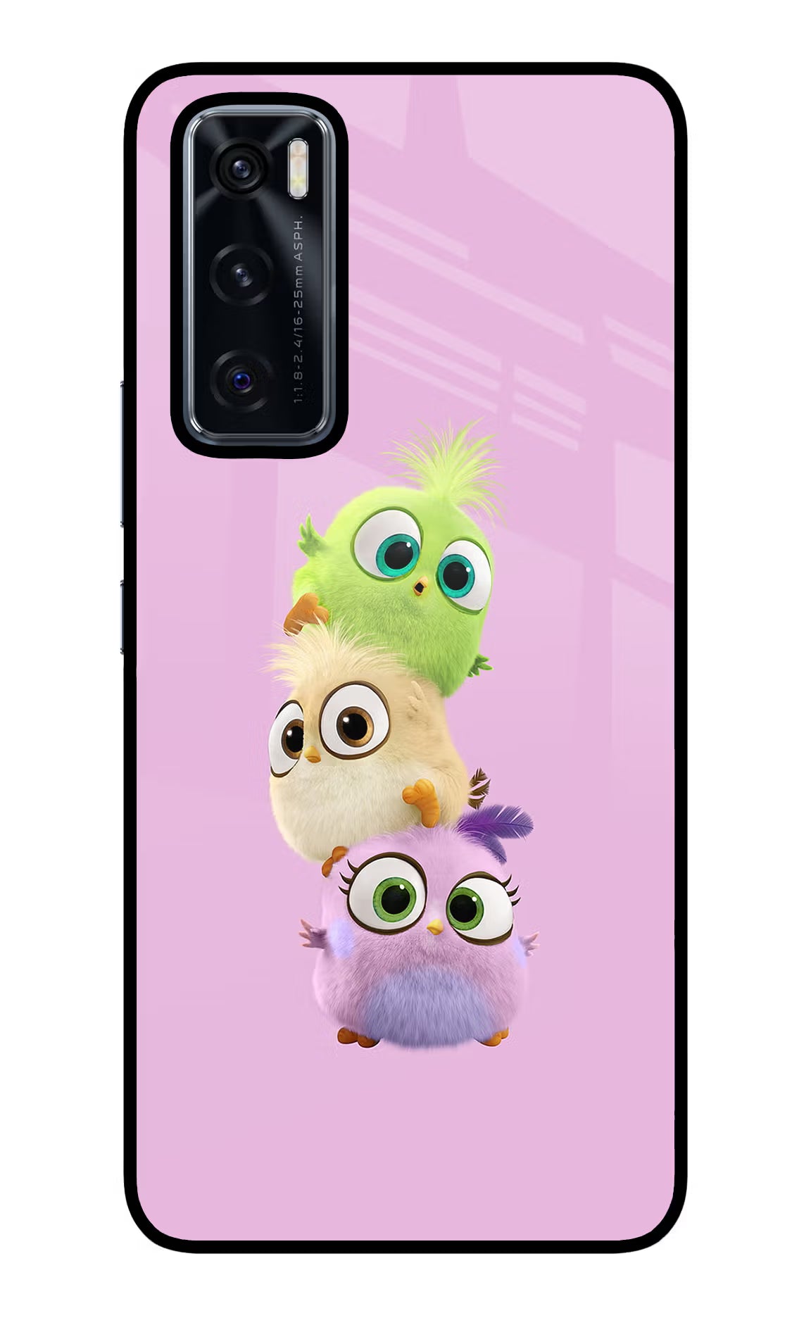 Cute Little Birds Vivo V20 SE Glass Case - Cute Little Birds Vivo V20 SE Glass Case Cute Little Birds Vivo V20 SE Glass Case