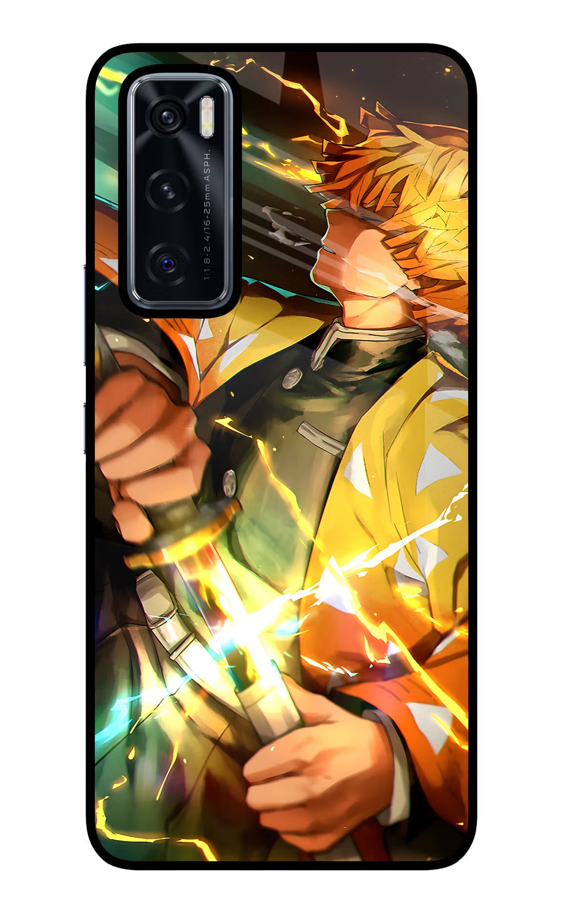 Demon Slayer Vivo V20 SE Glass Case - Demon Slayer Vivo V20 SE Glass Case Demon Slayer Vivo V20 SE Glass Case