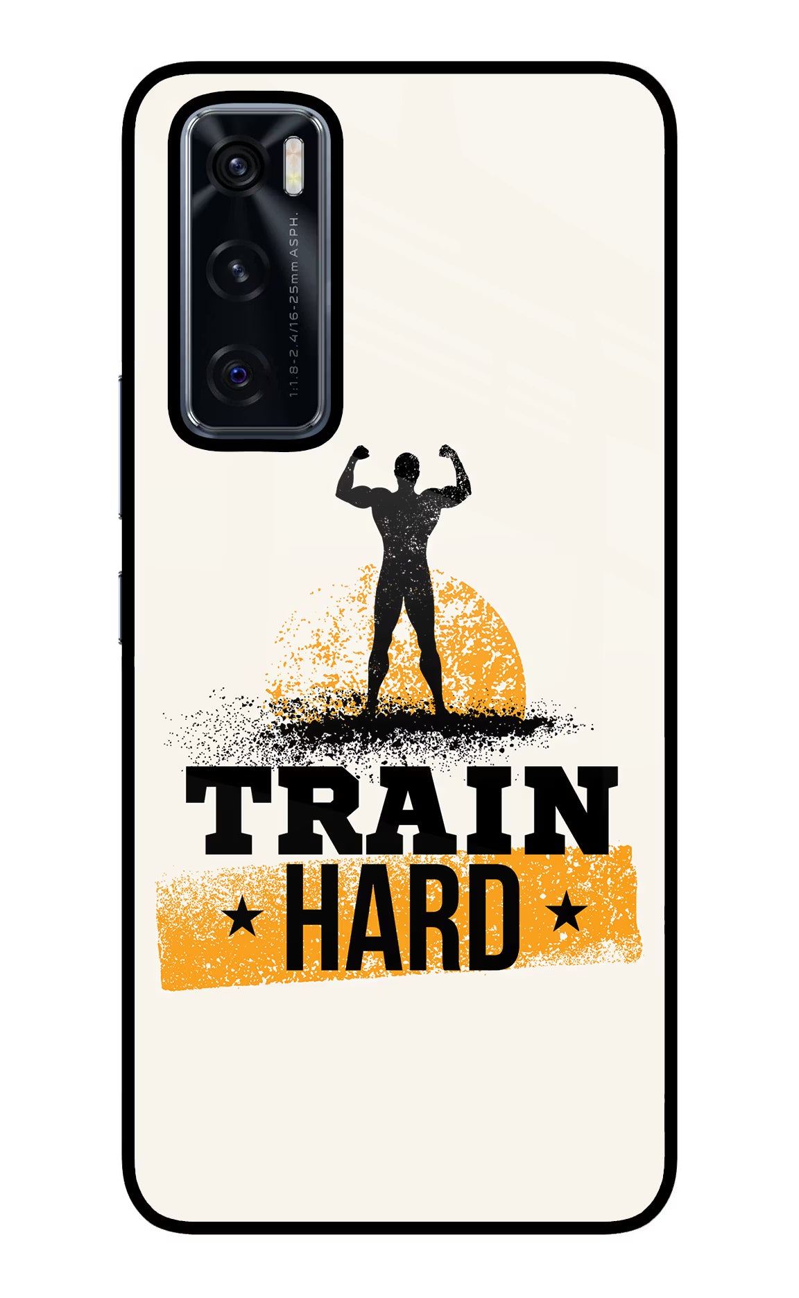 Train Hard Vivo V20 SE Glass Case - Train Hard Vivo V20 SE Glass Case Train Hard Vivo V20 SE Glass Case
