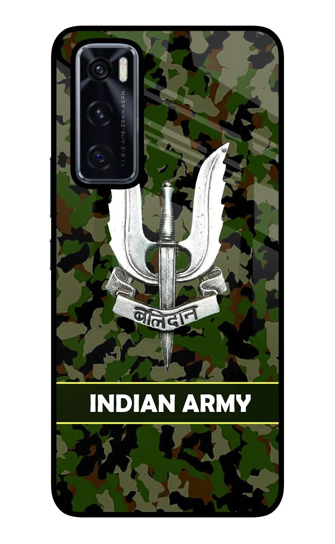 Balidan Indian Logo Vivo V20 SE Glass Case - Balidan Indian Logo Vivo V20 SE Glass Case Balidan Indian Logo Vivo V20 SE Glass Case