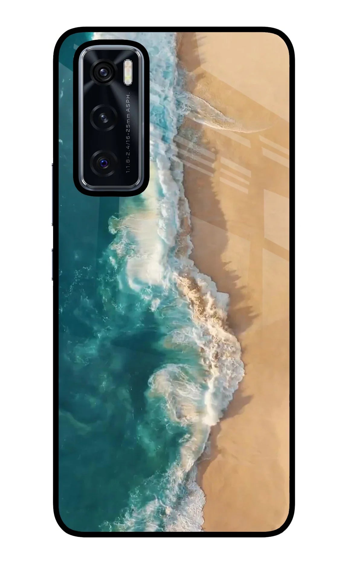 Ocean Beach Vivo V20 SE Glass Case - Ocean Beach Vivo V20 SE Glass Case Ocean Beach Vivo V20 SE Glass Case