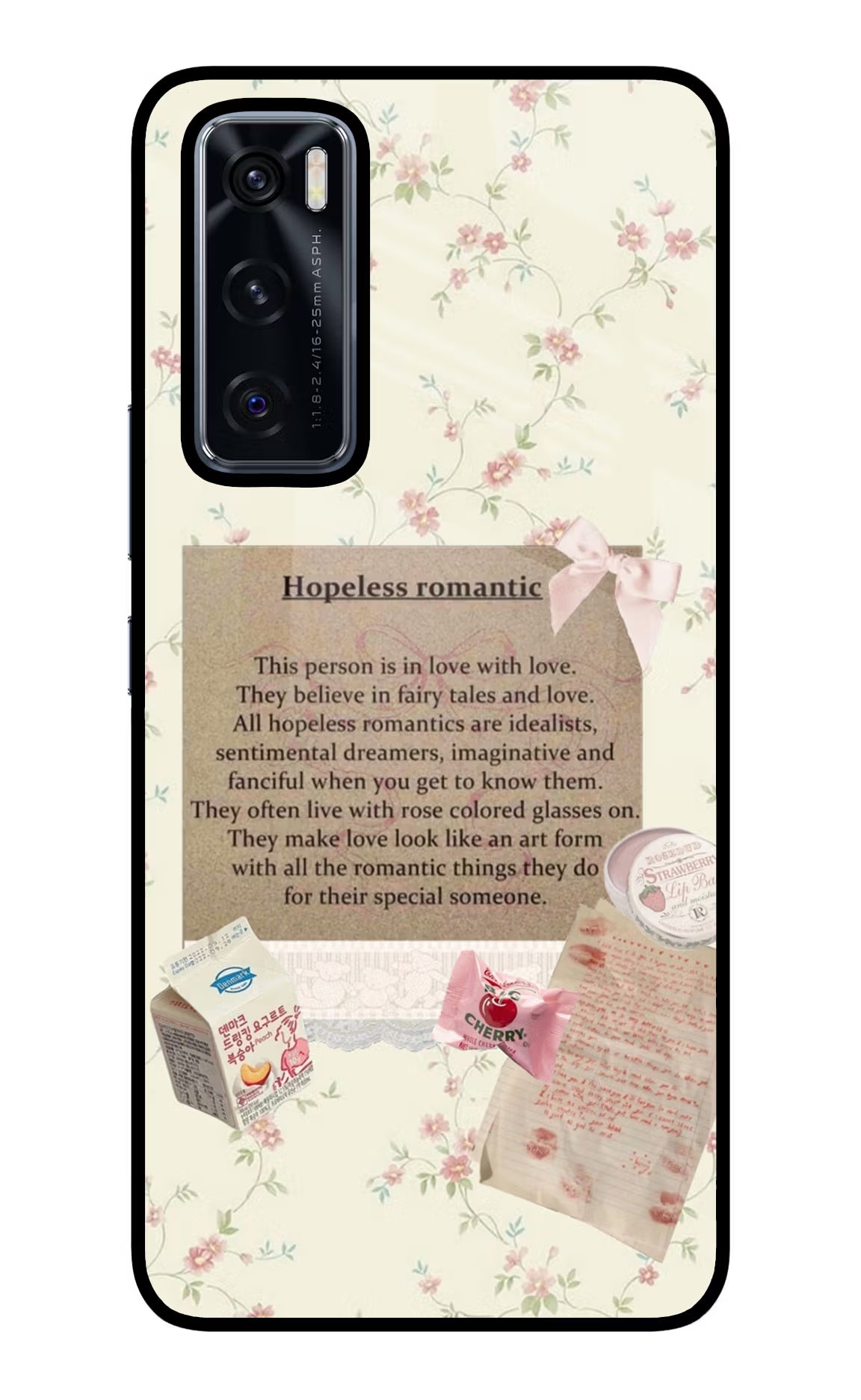 Hopeless Romantic Vivo V20 SE Glass Case - Hopeless Romantic Vivo V20 SE Glass Case Hopeless Romantic Vivo V20 SE Glass Case