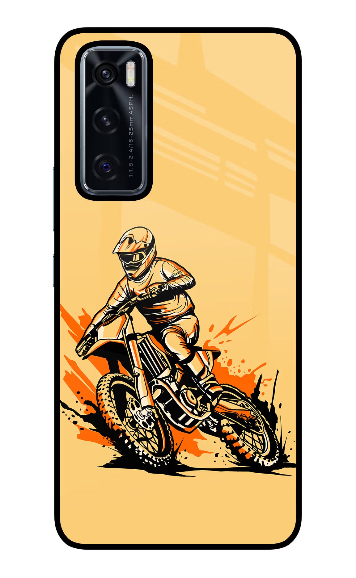 Off-Road Fury Vivo V20 SE Back Cover - Off-Road Fury Vivo V20 SE Glass Case Back Cover by Casekaro Off-Road Fury Vivo V20 SE Glass Case Back Cover by Casekaro
