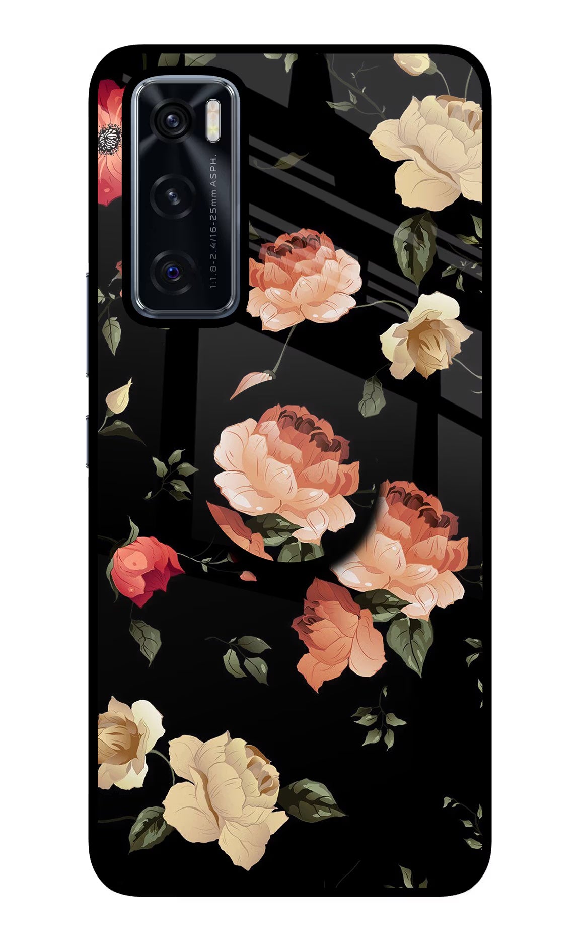 Flowers Vivo V20 SE Pop Case - Flowers Vivo V20 SE Pop Case by Casekaro Flowers Vivo V20 SE Pop Case by Casekaro