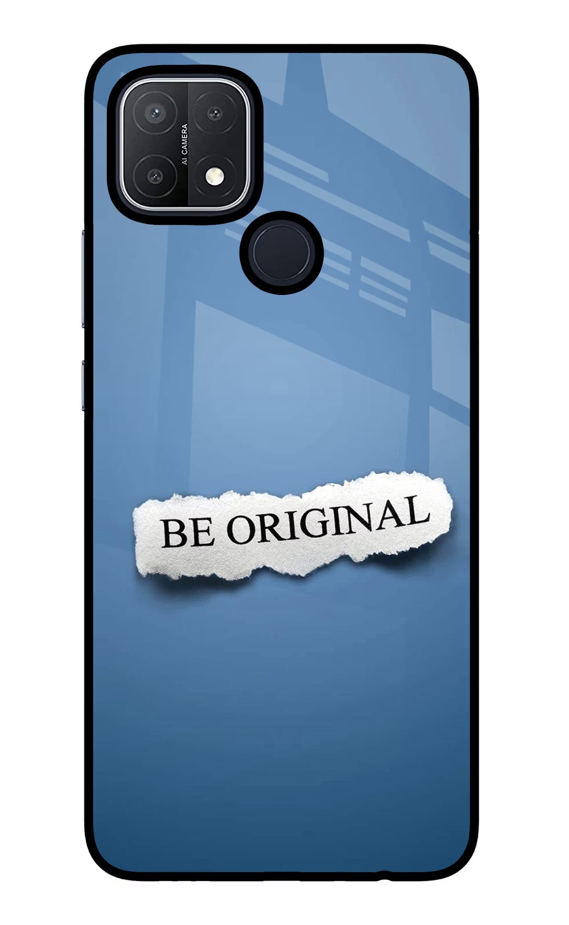 Be Original Oppo A15/A15s Glass Case - Be Original Oppo A15/A15s Glass Case Be Original Oppo A15/A15s Glass Case