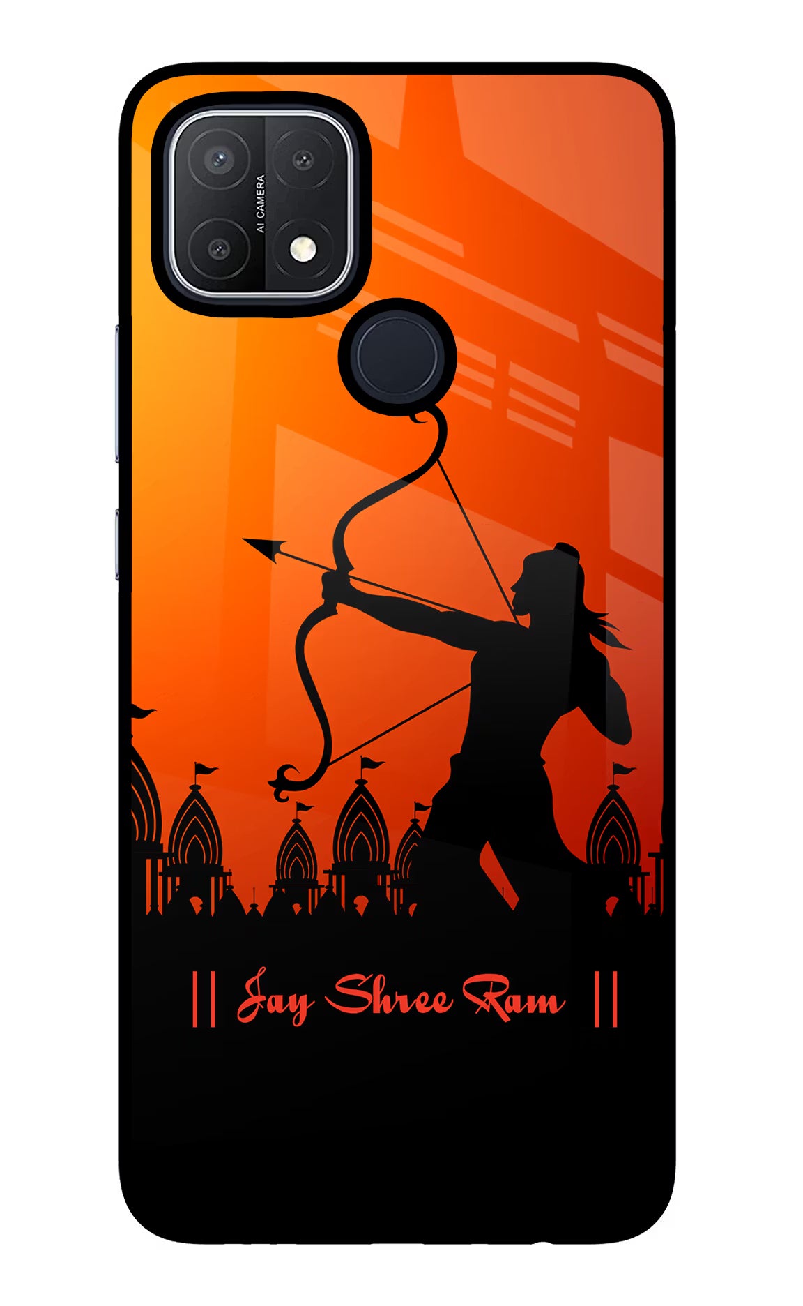 Lord Ram - 4 Oppo A15/A15s Glass Case - Lord Ram - 4 Oppo A15/A15s Glass Case Lord Ram - 4 Oppo A15/A15s Glass Case