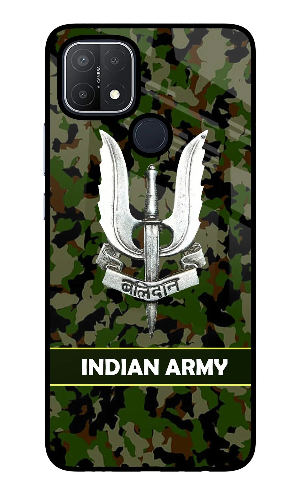 Balidan Indian Logo Oppo A15/A15s Glass Case - Balidan Indian Logo Oppo A15/A15s Glass Case Balidan Indian Logo Oppo A15/A15s Glass Case