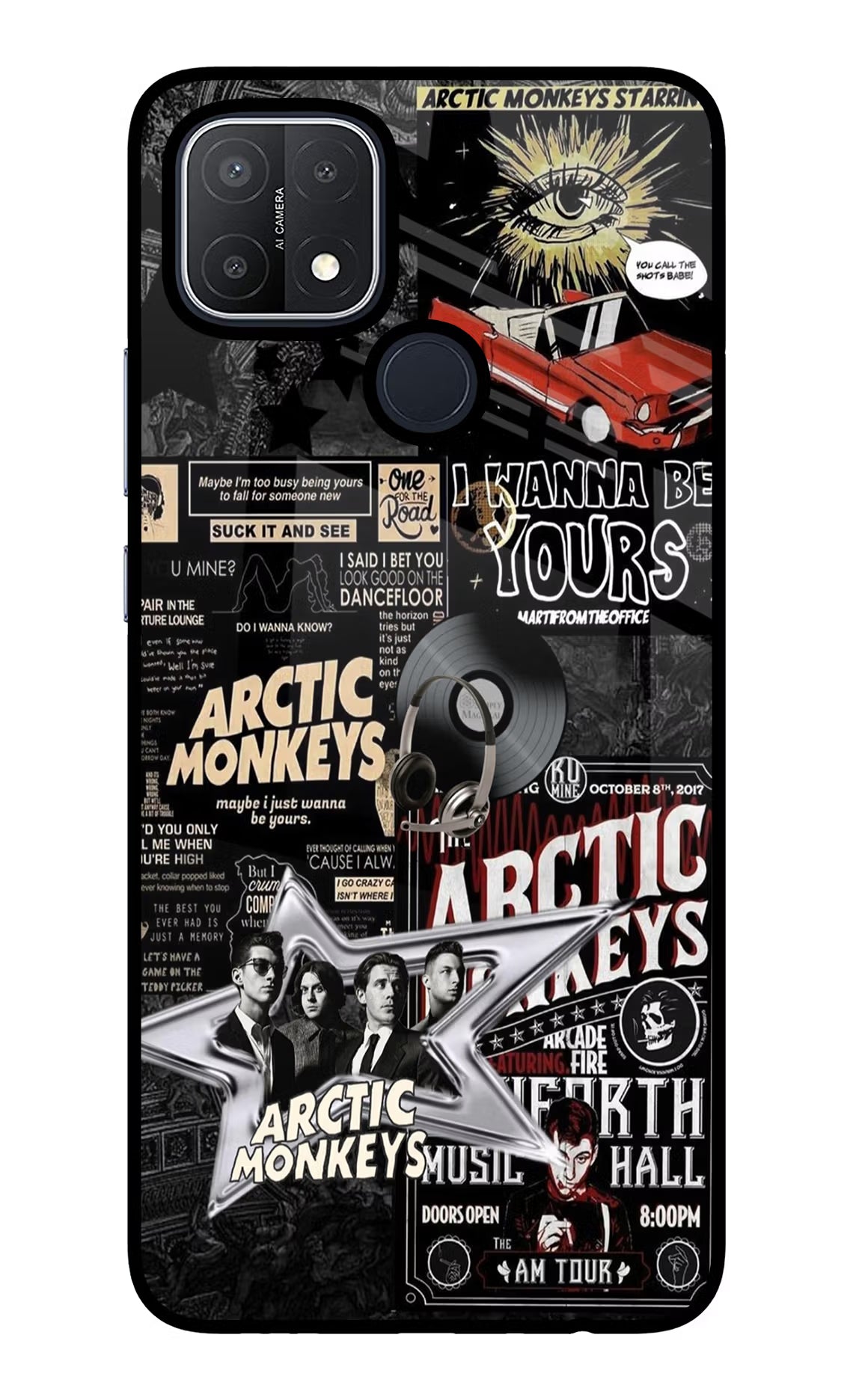 Arctic Monkeys Oppo A15/A15s Glass Case - Arctic Monkeys Oppo A15/A15s Glass Case Arctic Monkeys Oppo A15/A15s Glass Case