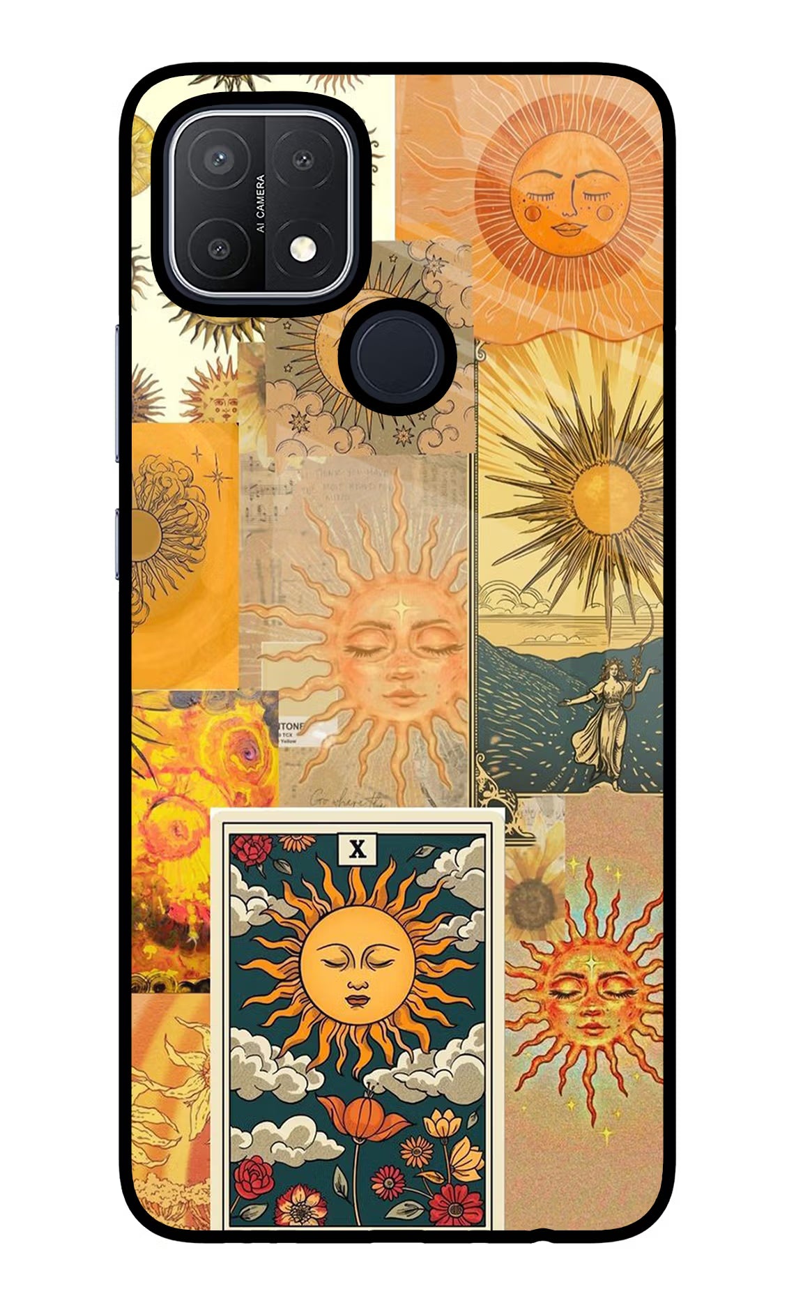 Sun Oppo A15/A15s Glass Case - Sun Oppo A15/A15s Glass Case Sun Oppo A15/A15s Glass Case