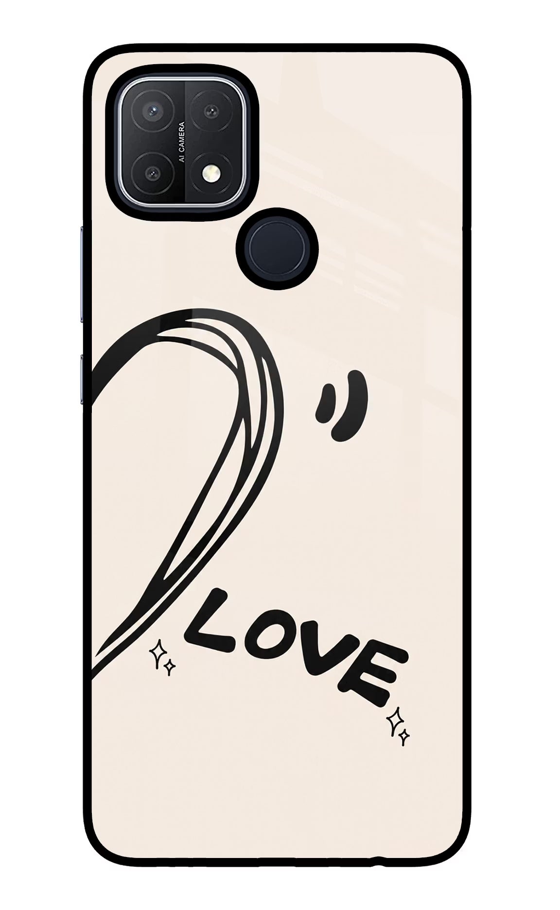 Soul Line Oppo A15/A15s Glass Case - Soul Line Oppo A15/A15s Glass Case Soul Line Oppo A15/A15s Glass Case