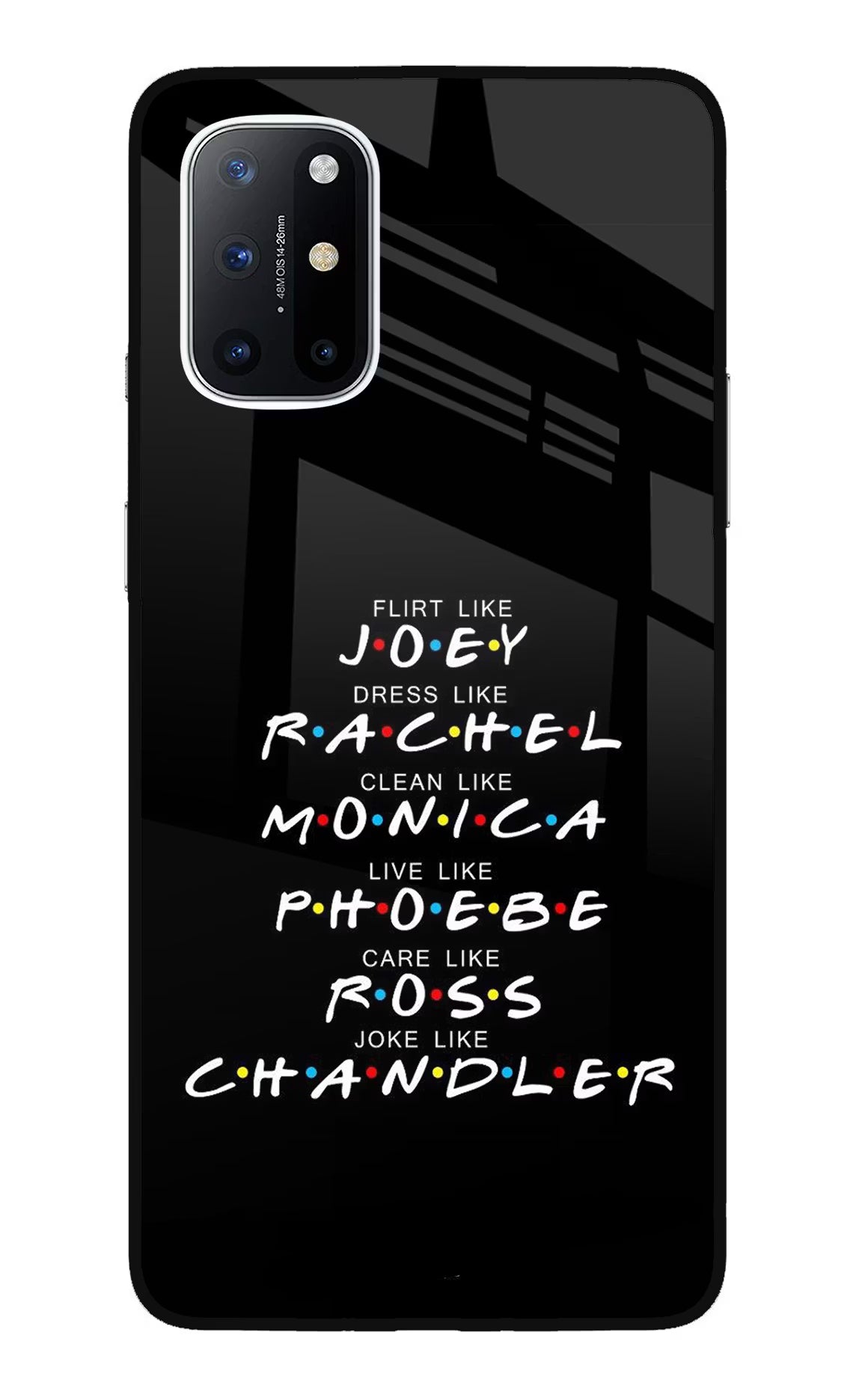 FRIENDS Character Oneplus 8T Glass Case - FRIENDS Character Oneplus 8T Glass Case FRIENDS Character Oneplus 8T Glass Case