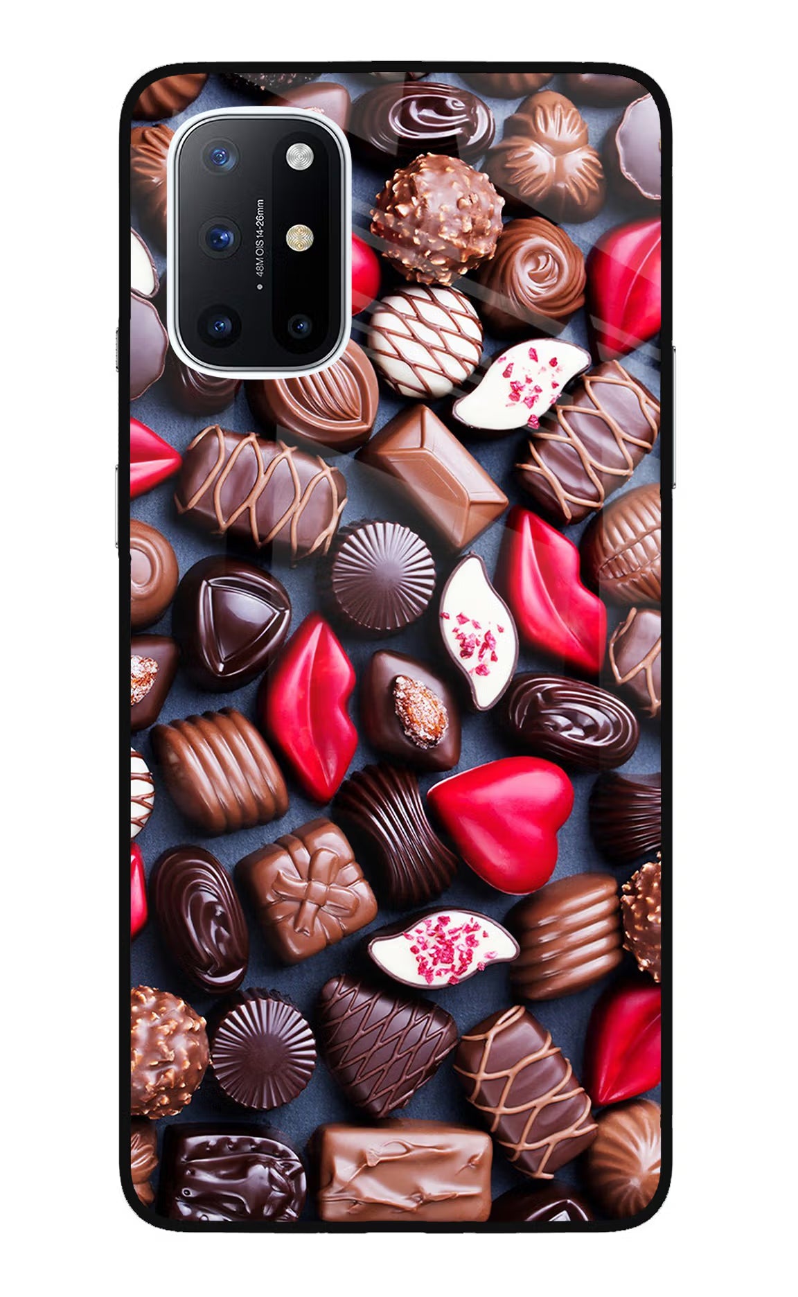 Chocolates Oneplus 8T Glass Case - Chocolates Oneplus 8T Glass Case Chocolates Oneplus 8T Glass Case