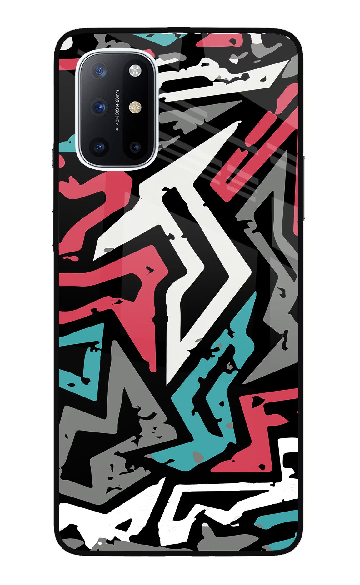 Geometric Graffiti Oneplus 8T Glass Case - Geometric Graffiti Oneplus 8T Glass Case Geometric Graffiti Oneplus 8T Glass Case
