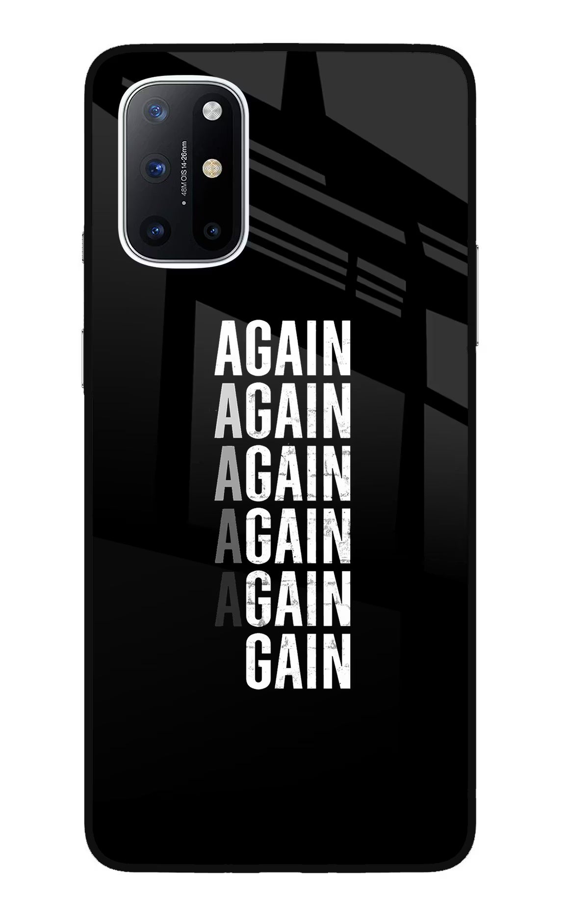 Again Again Gain Oneplus 8T Glass Case - Again Again Gain Oneplus 8T Glass Case Again Again Gain Oneplus 8T Glass Case